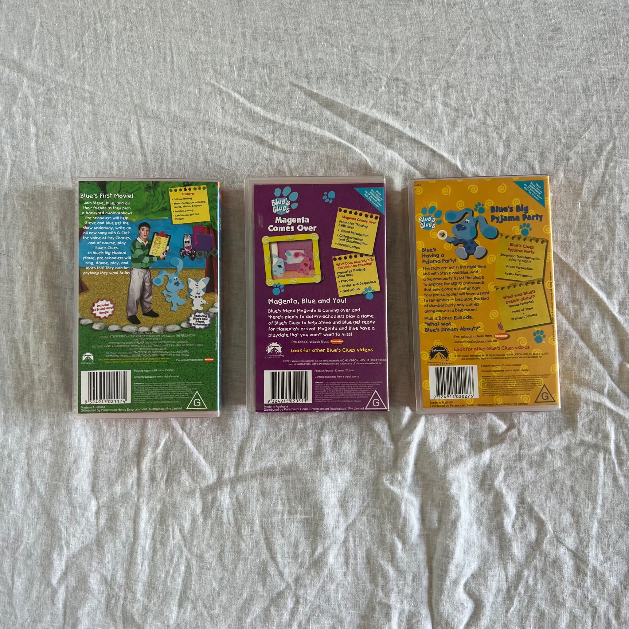 Paramount Blue's Clues VHS Tape Collection - 3 Movie Bundle — photo 2 of 7