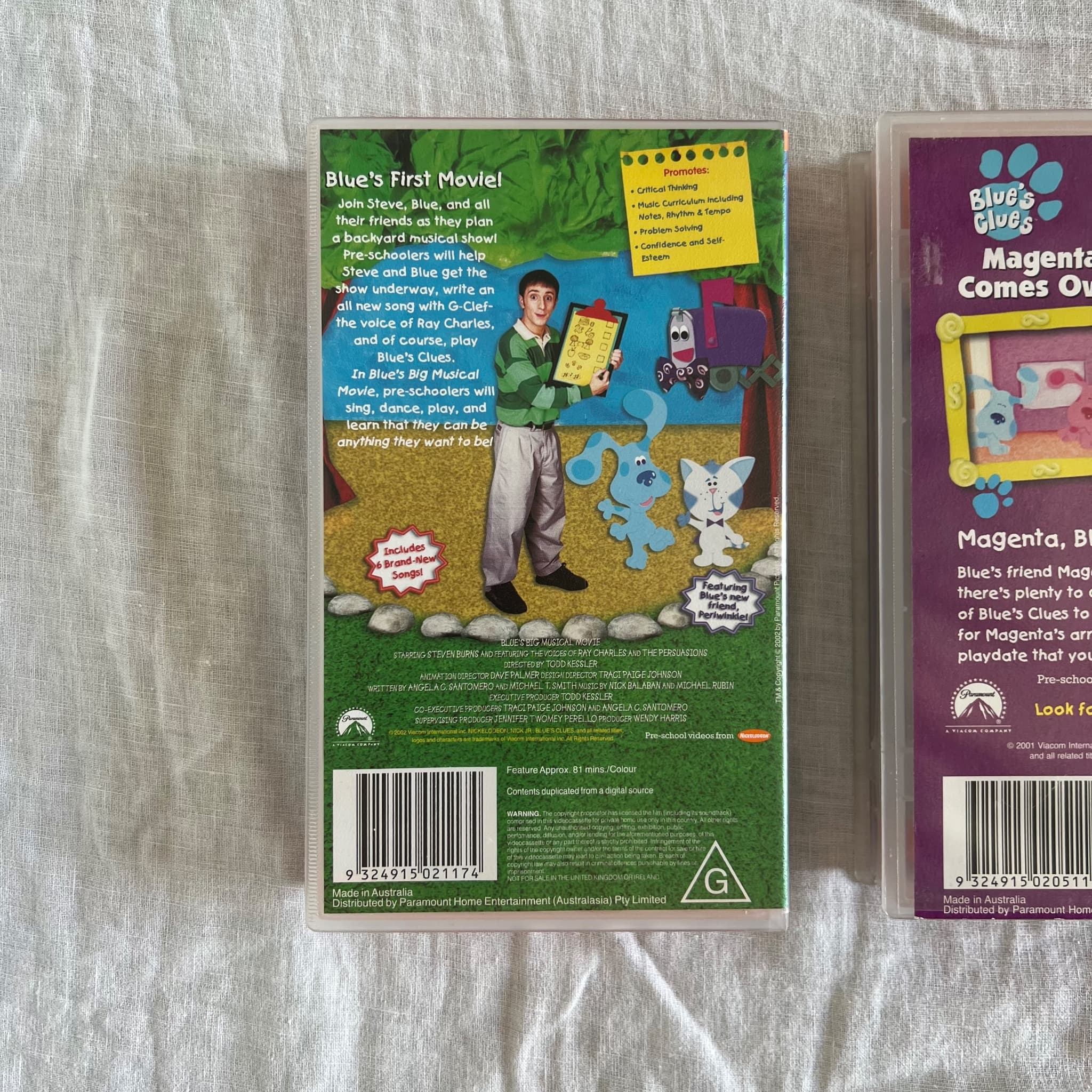 Paramount Blue's Clues VHS Tape Collection - 3 Movie Bundle — photo 3 of 7