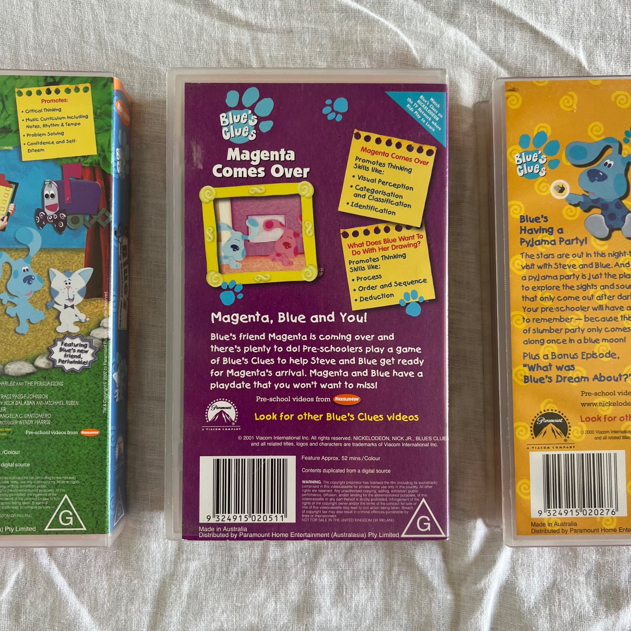 Paramount Blue's Clues VHS Tape Collection - 3 Movie Bundle — photo 4 of 7
