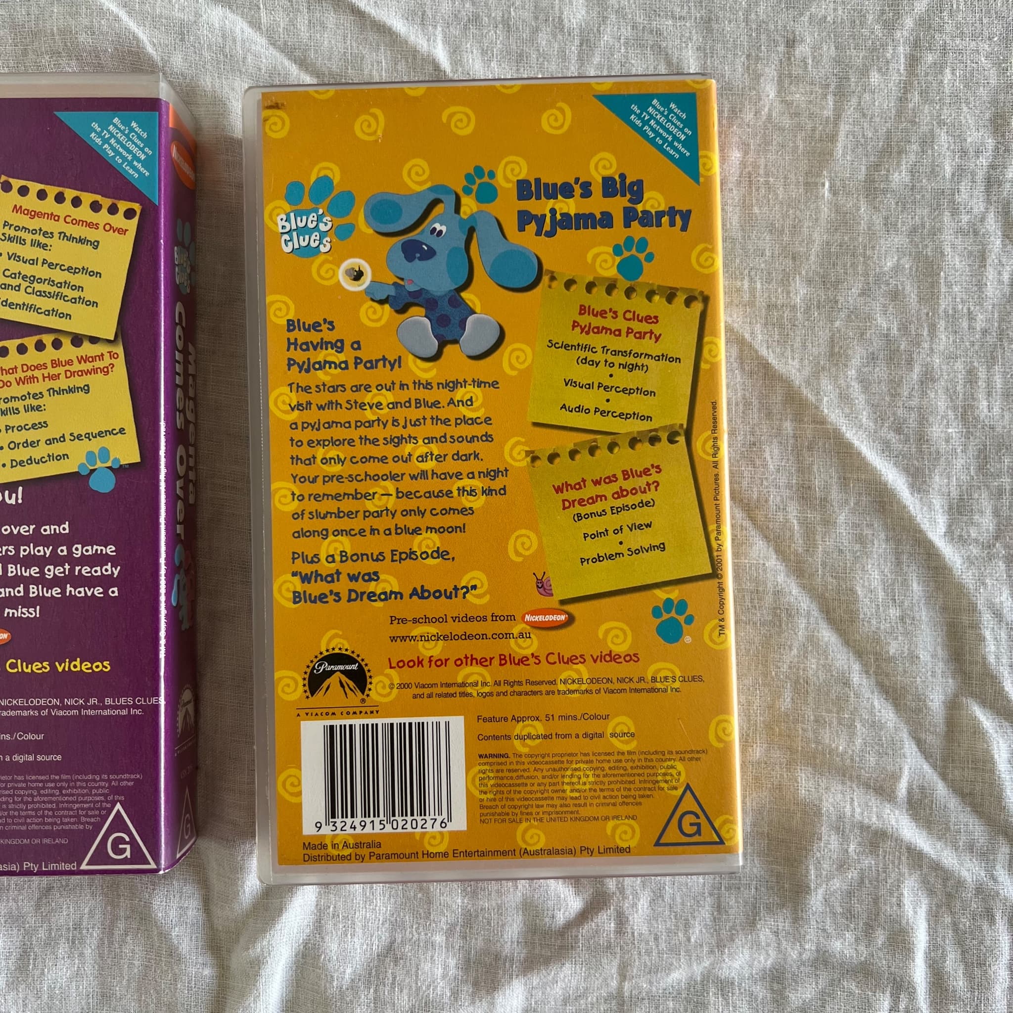 Paramount Blue's Clues VHS Tape Collection - 3 Movie Bundle — photo 5 of 7