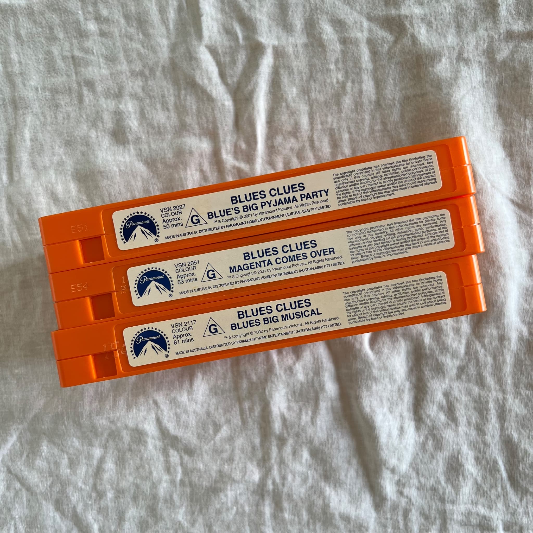 Paramount Blue's Clues VHS Tape Collection - 3 Movie Bundle — photo 7 of 7