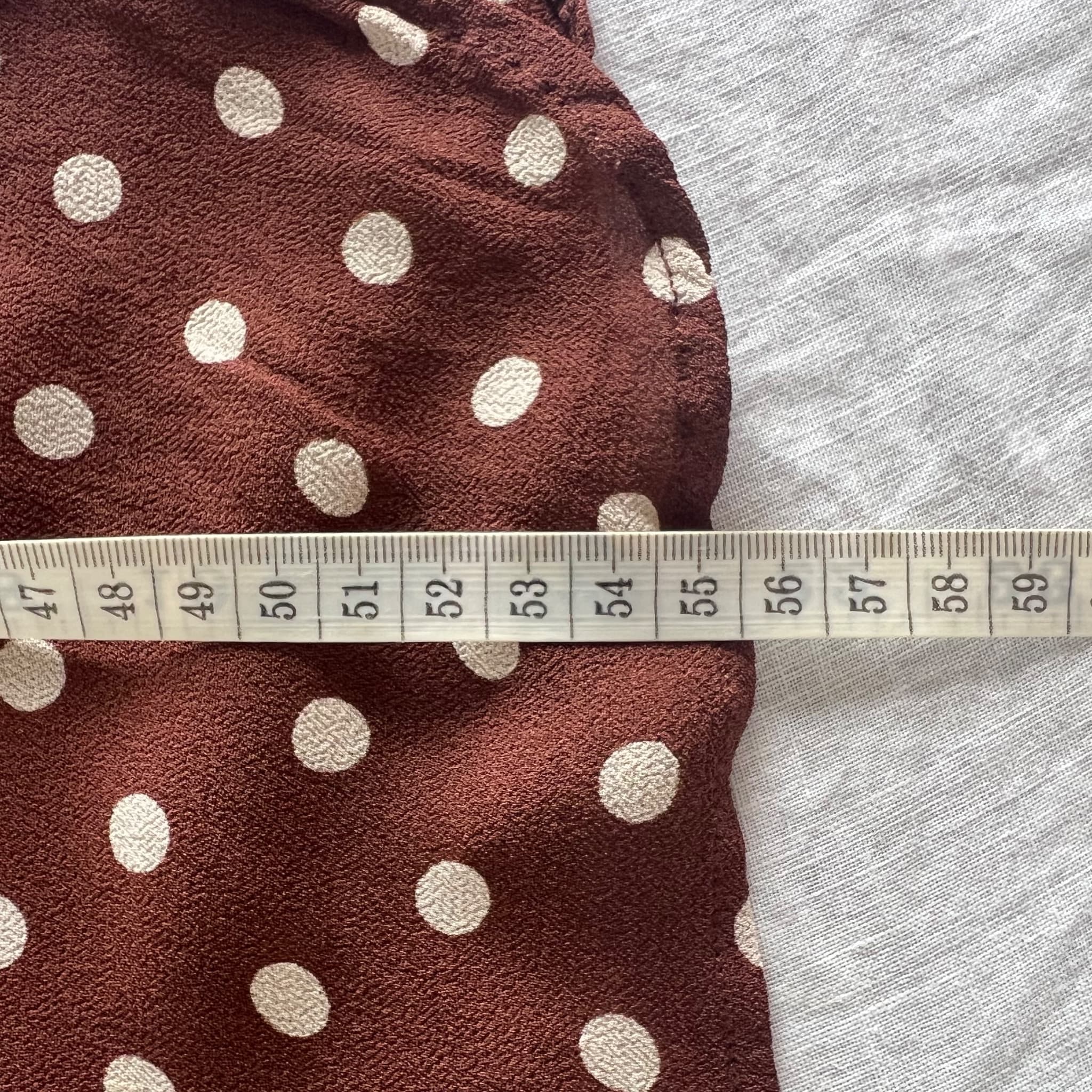 Reformation Brown Polka Dot Button-Down Shirt (Size S) — photo 7 of 7