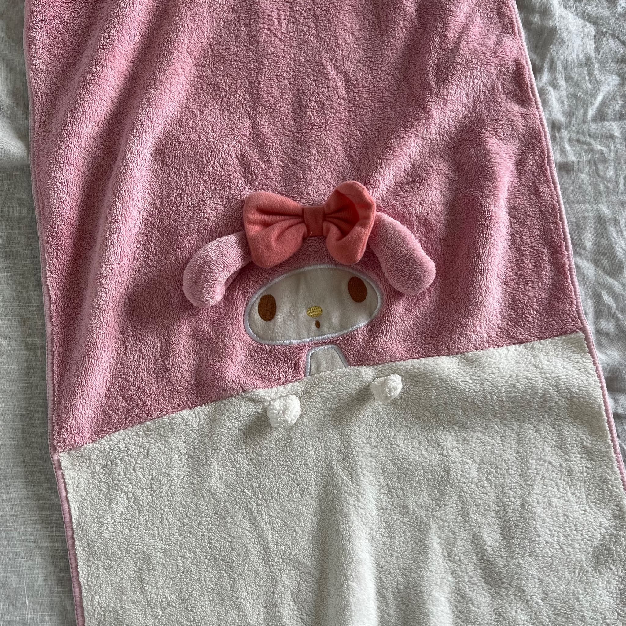 Sanrio My Melody Plush Microfibre Hair Towel Wrap Drying Cap Pink Kawaii Bath — photo 6 of 8