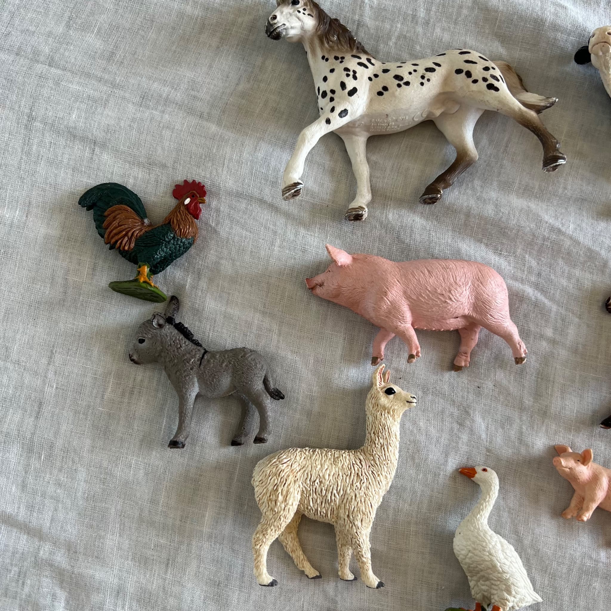 Schleich Farm Animal Figures Lot 13x Appaloosa Horse Cow Pig Donkey Goose Alpaca — photo 2 of 10