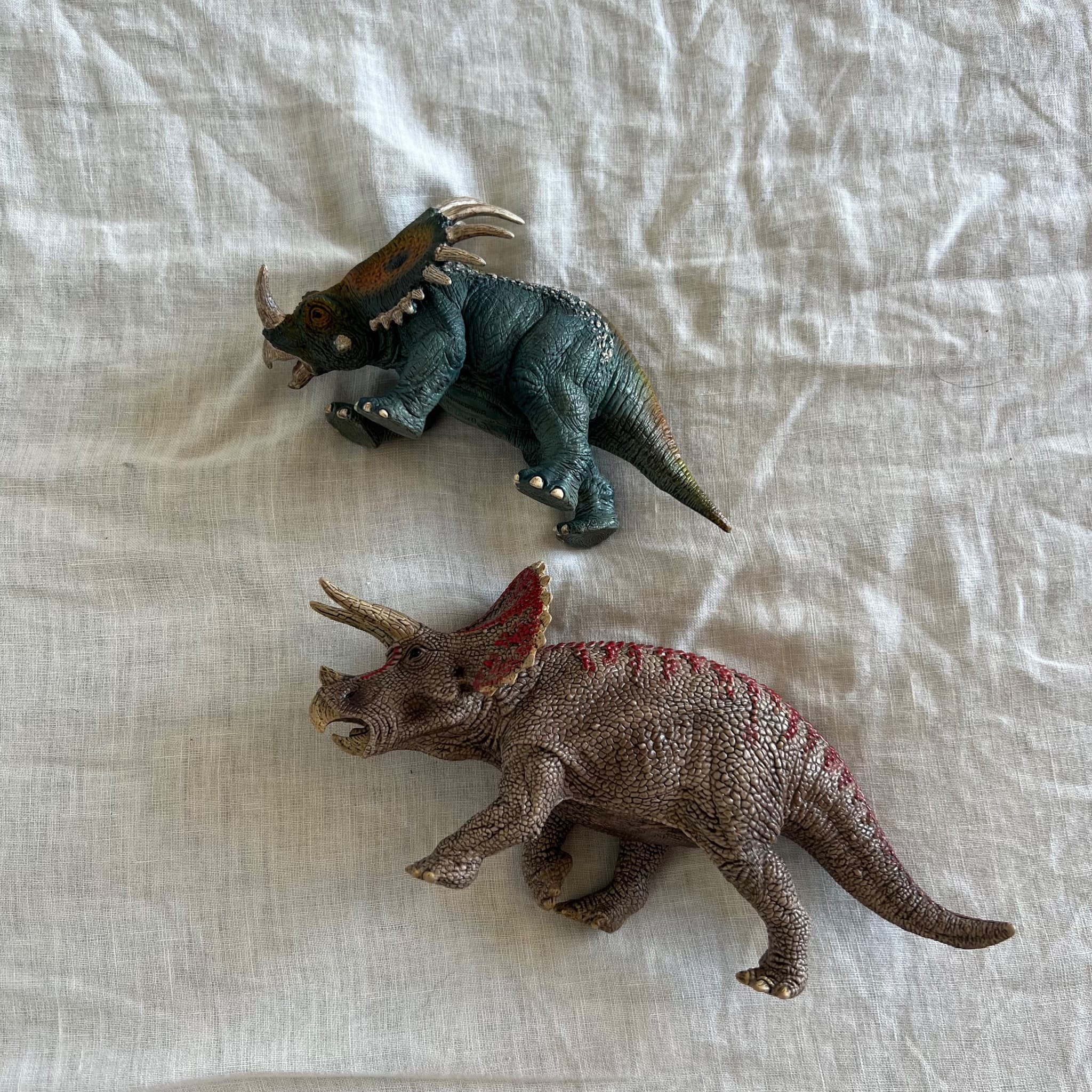 Schleich Retired Dinosaur Figures Lot Styracosaurus Triceratops Toy Figurines — photo 2 of 4