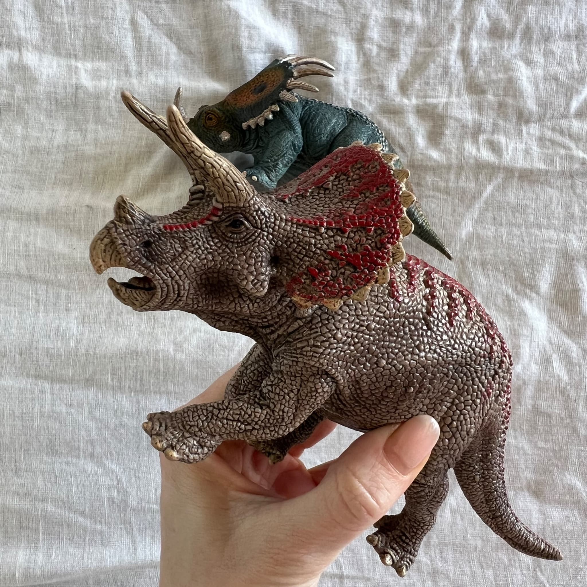 Schleich Retired Dinosaur Figures Lot Styracosaurus Triceratops Toy Figurines — photo 3 of 4