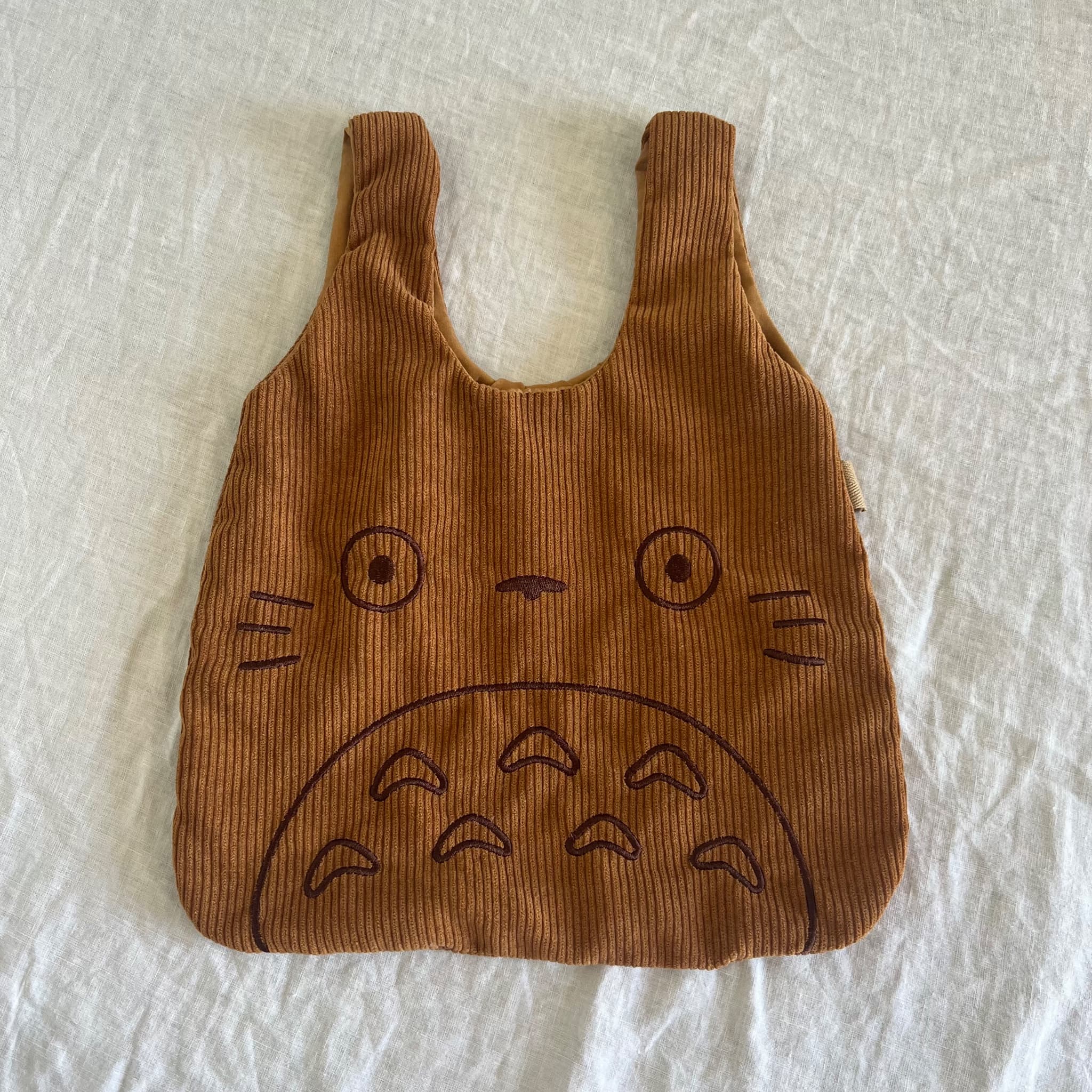 Studio Ghibli My Neighbor Totoro Corduroy Tote Bag Brown Handbag — photo 1 of 6