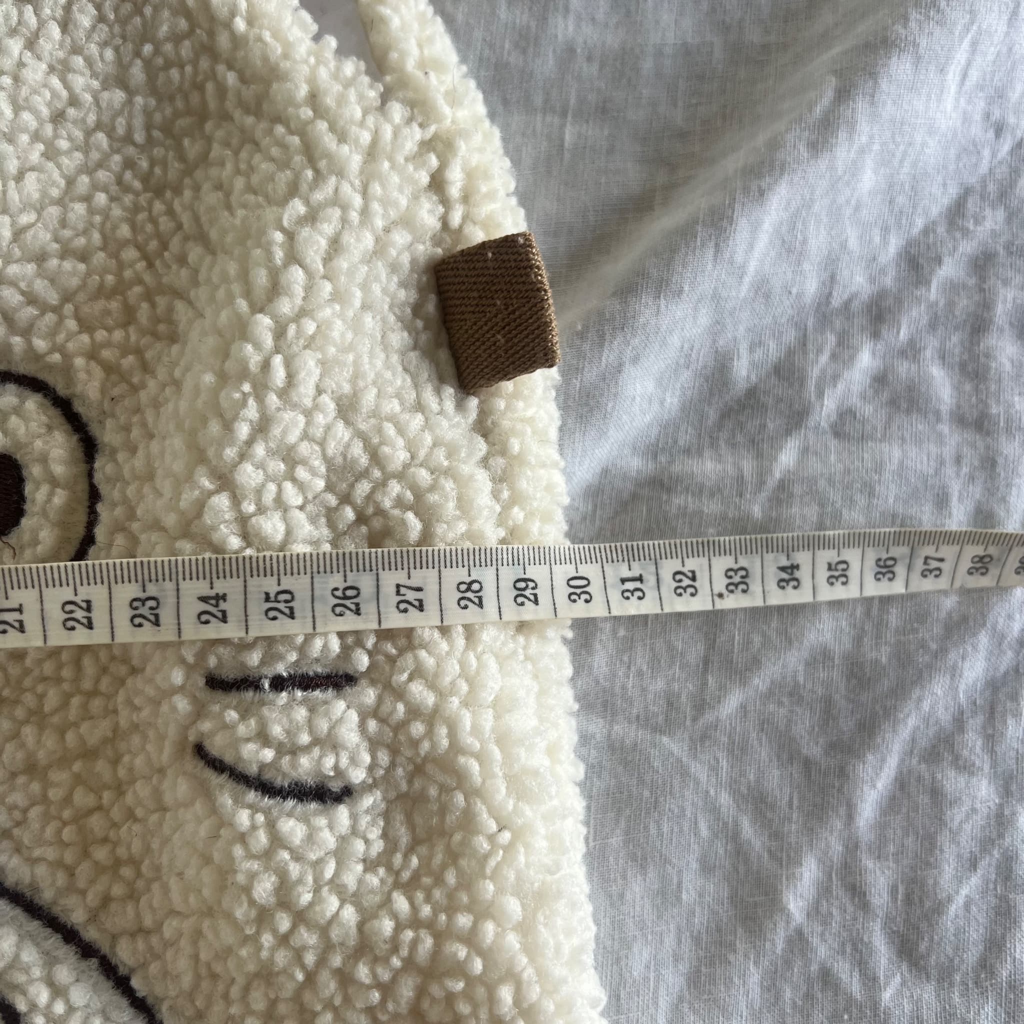 Studio Ghibli Totoro Cream Sherpa Fleece Tote Bag — photo 4 of 4