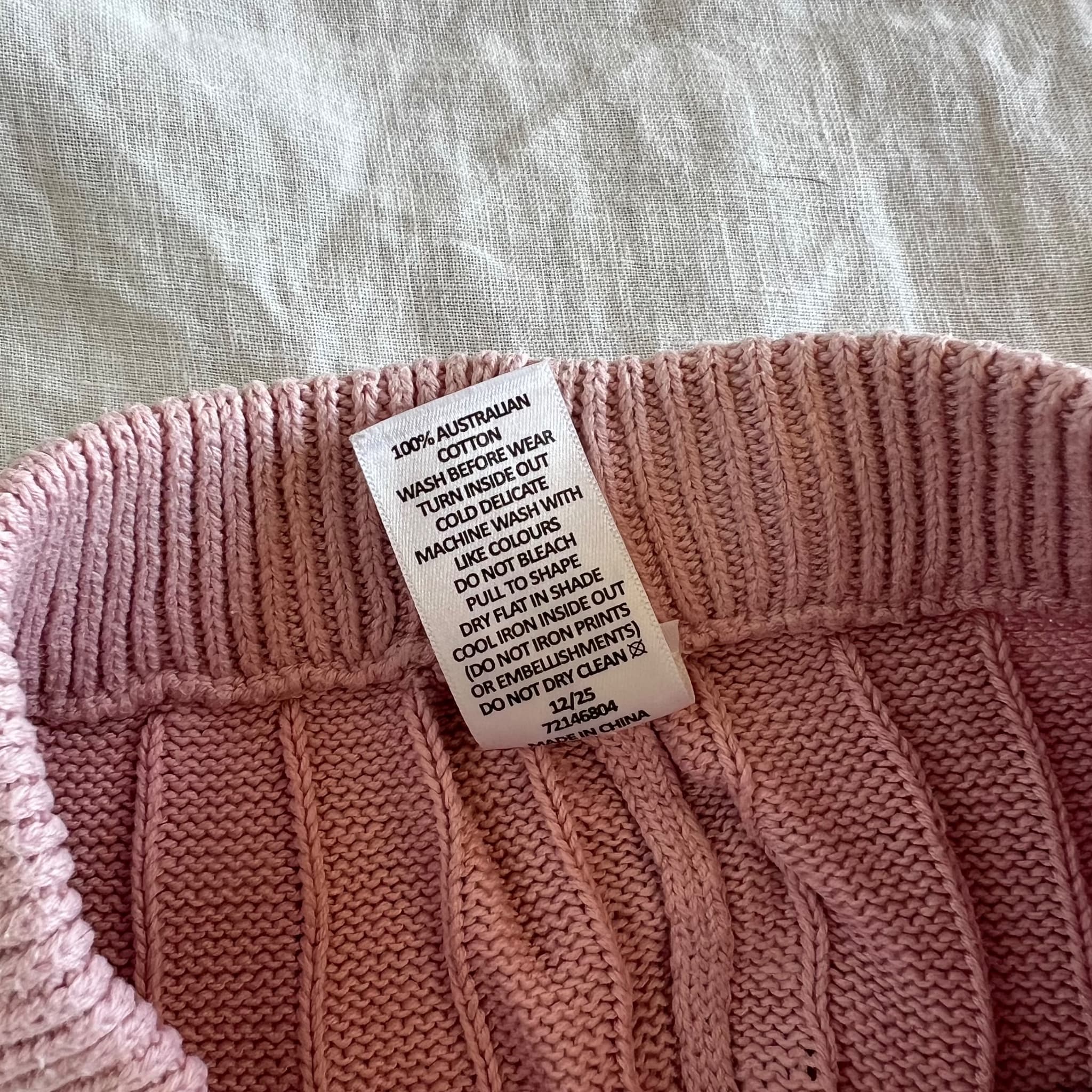 Target Girls Size 6 Pink Ribbed Knit Flare Pants Cherry Bow Embroidered Trousers — photo 5 of 6