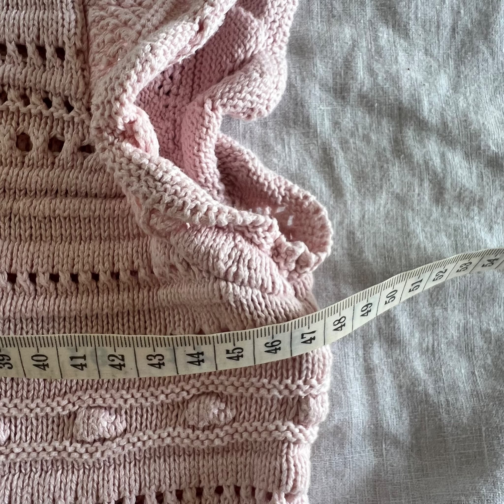 Target Petites Pink Knit Ruffle Sleeve Top Size 12P Cotton Blouse — photo 6 of 10
