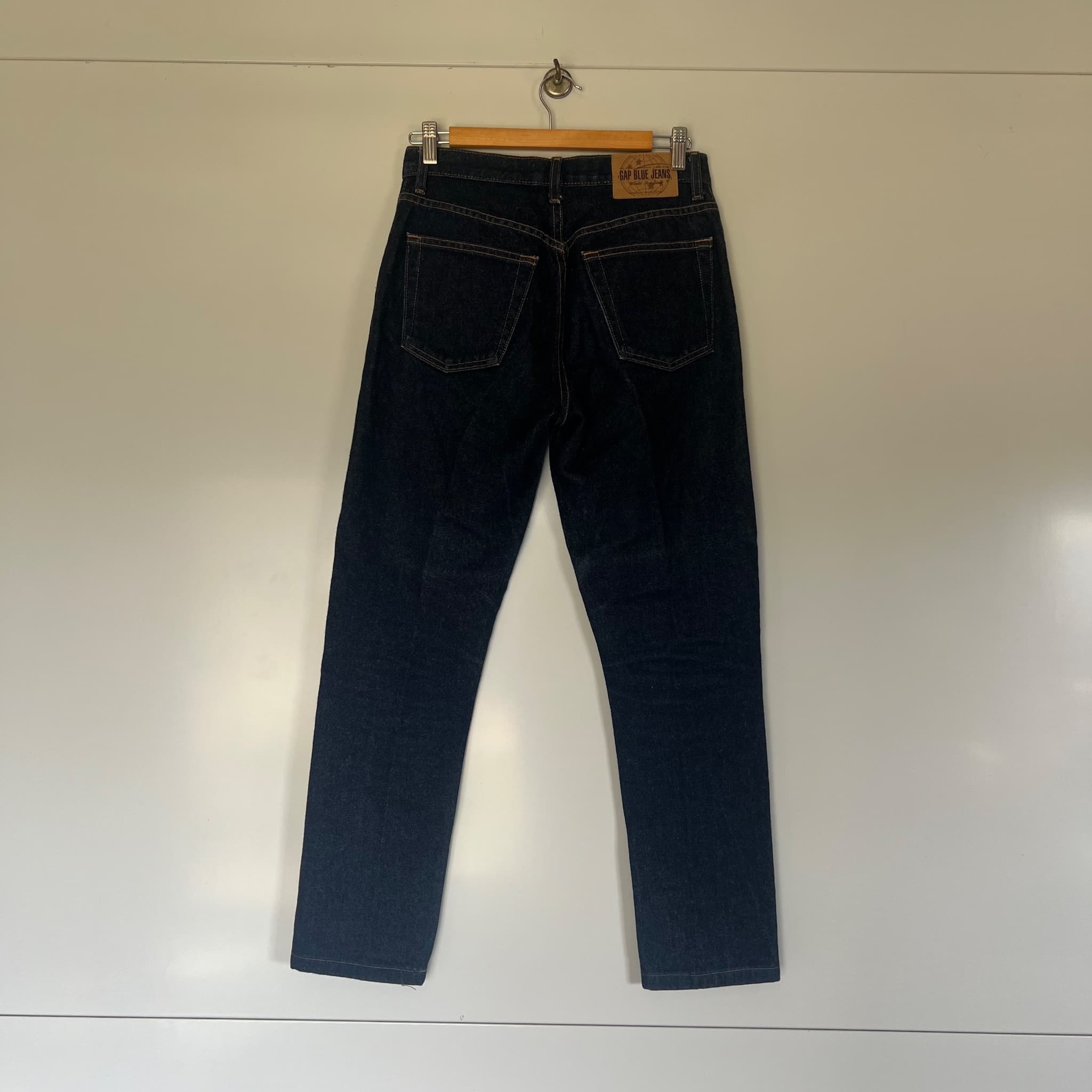 Vintage 90s Gap Original Fit Dark Wash Rigid Denim Jeans (Size 4 / AU 8) — photo 3 of 11