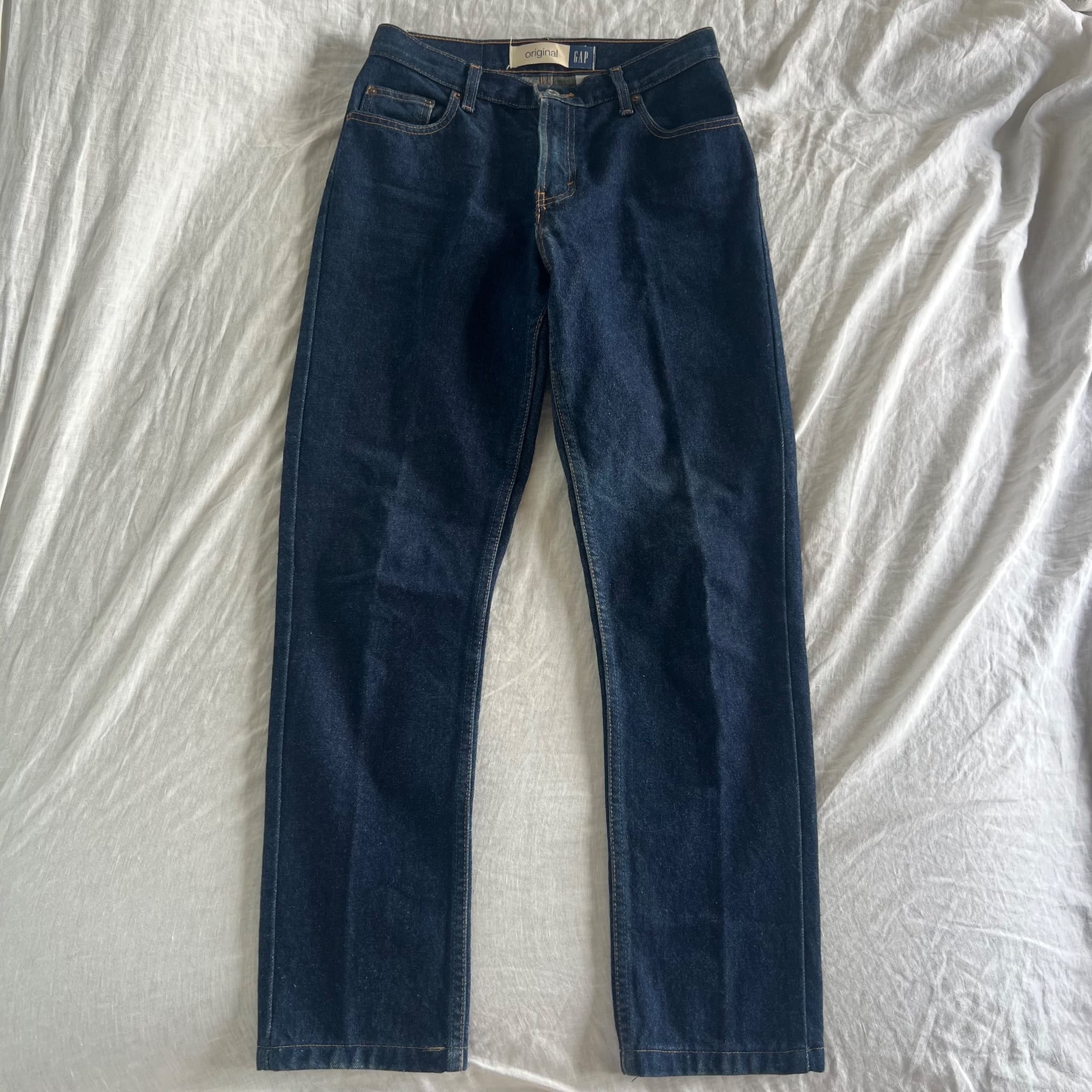 Vintage 90s Gap Original Fit Dark Wash Rigid Denim Jeans (Size 4 / AU 8) — photo 2 of 11