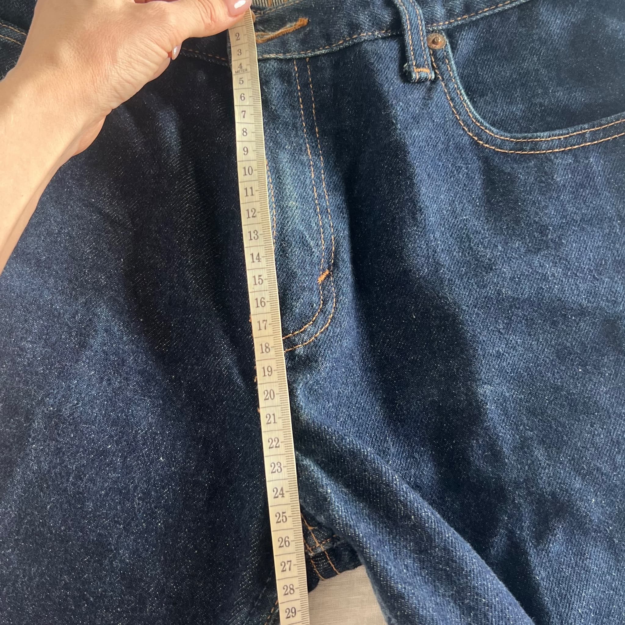 Vintage 90s Gap Original Fit Dark Wash Rigid Denim Jeans (Size 4 / AU 8) — photo 11 of 11
