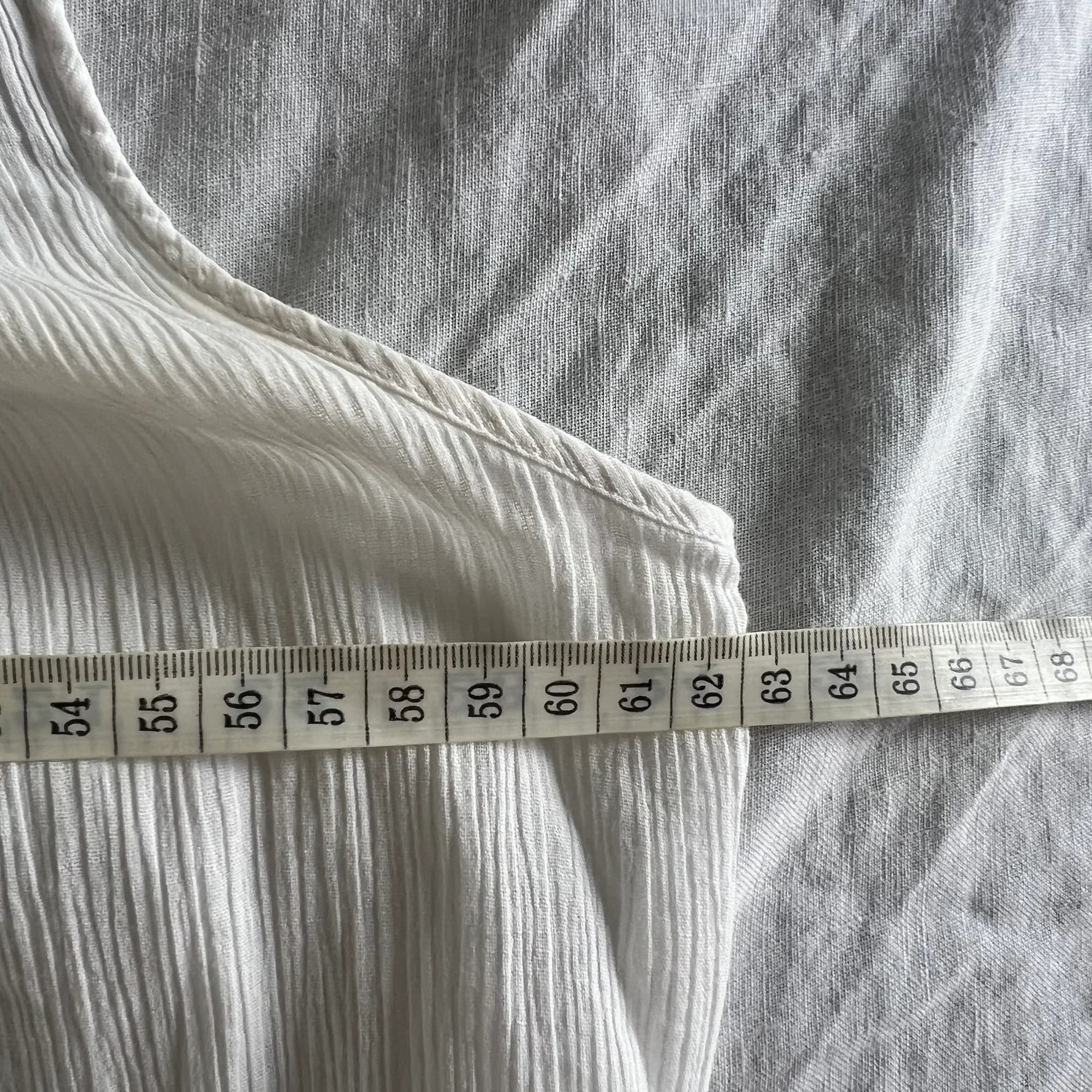 Vintage Ginia White Cotton Ruffle Nightgown (Size 16) — photo 6 of 11