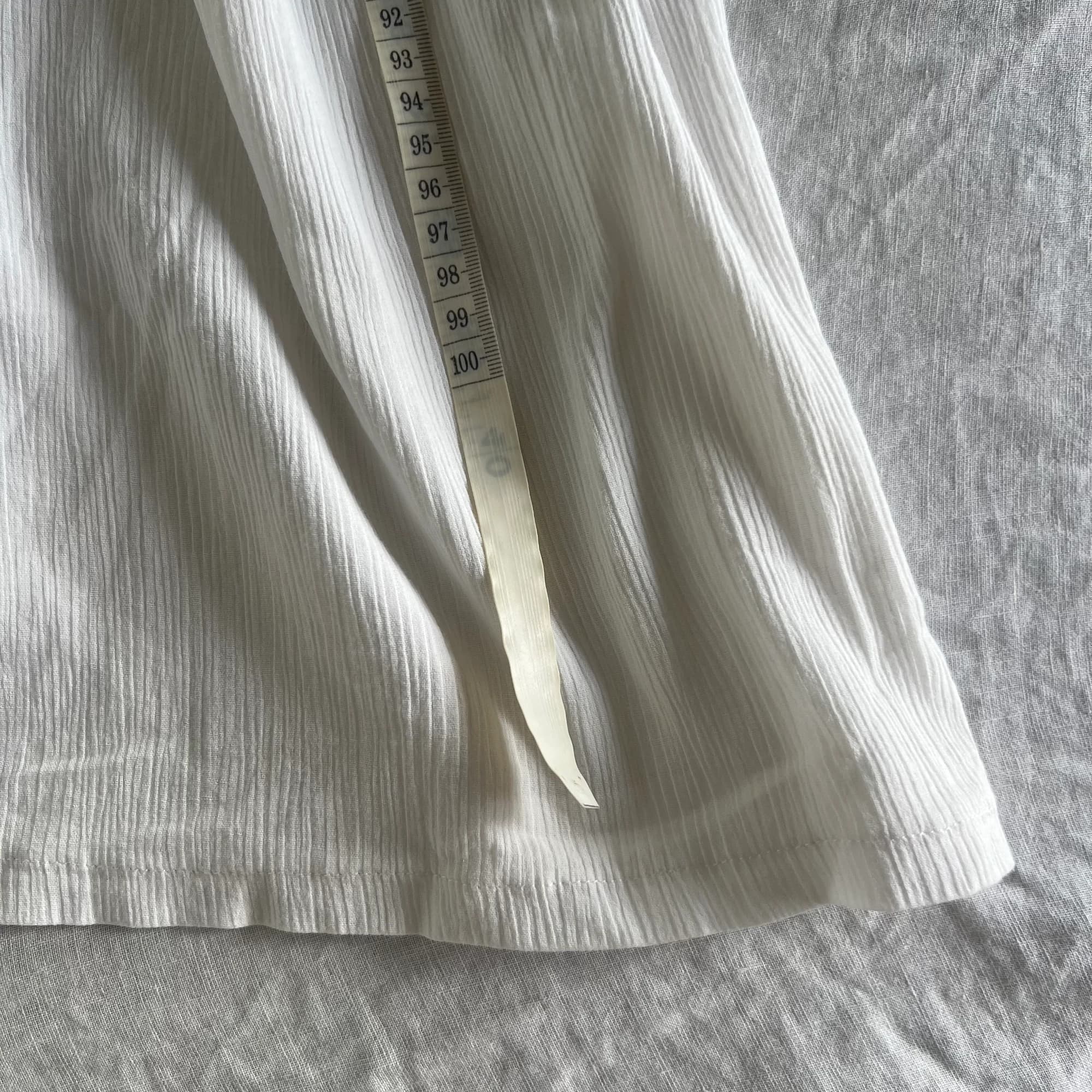 Vintage Ginia White Cotton Ruffle Nightgown (Size 16) — photo 7 of 11