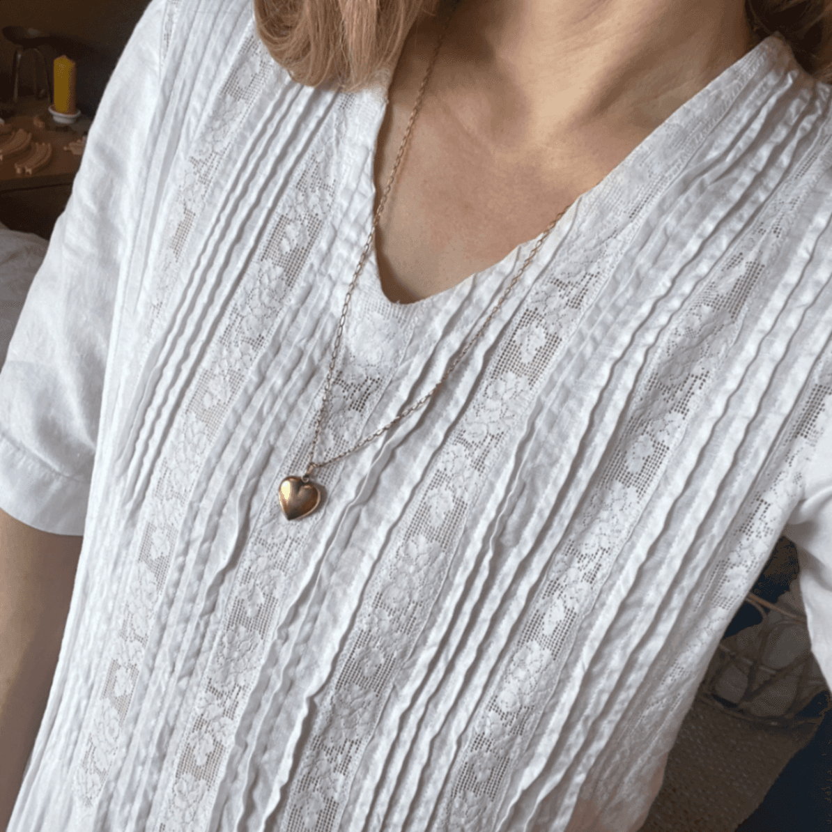 Vintage Rachele Positano White 100% Linen Lace Inset Midi Dress (Size S) — photo 8 of 11