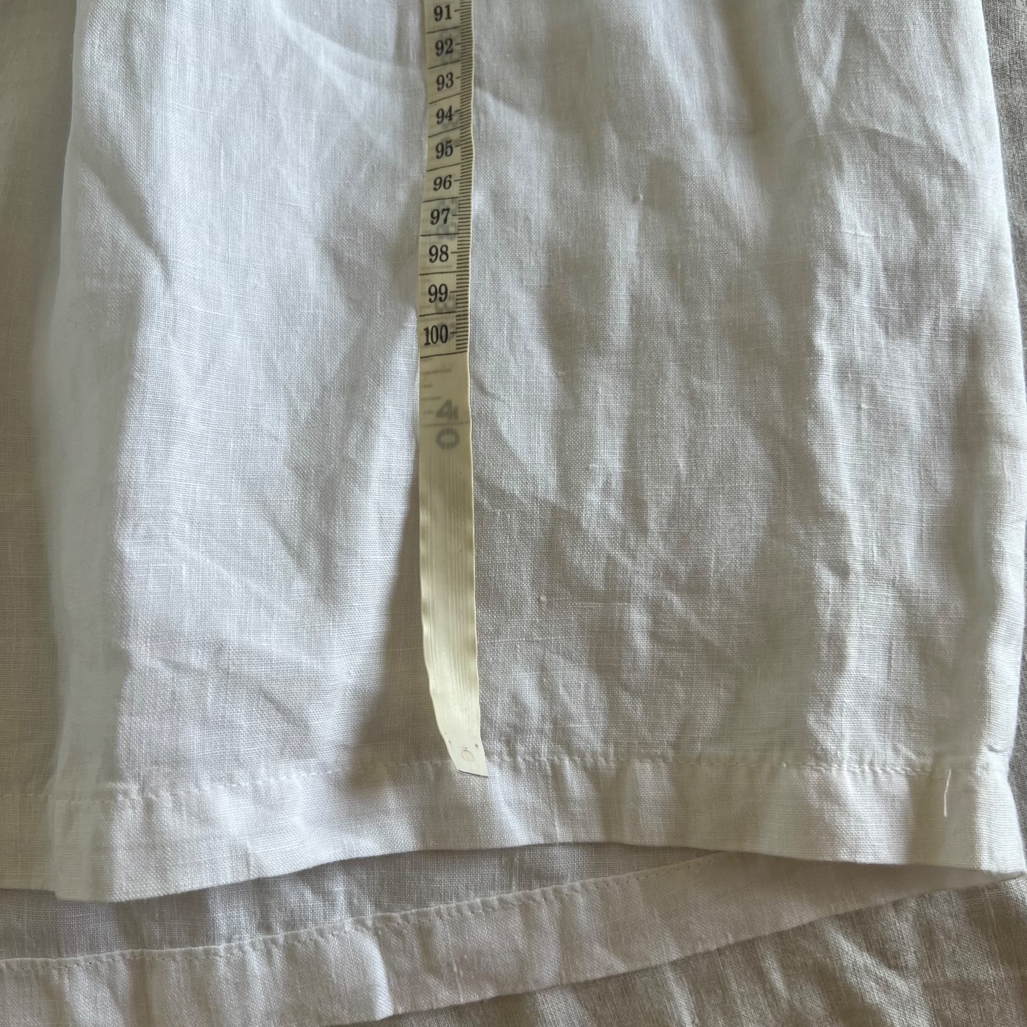 Vintage Rachele Positano White 100% Linen Lace Inset Midi Dress (Size S) — photo 7 of 11