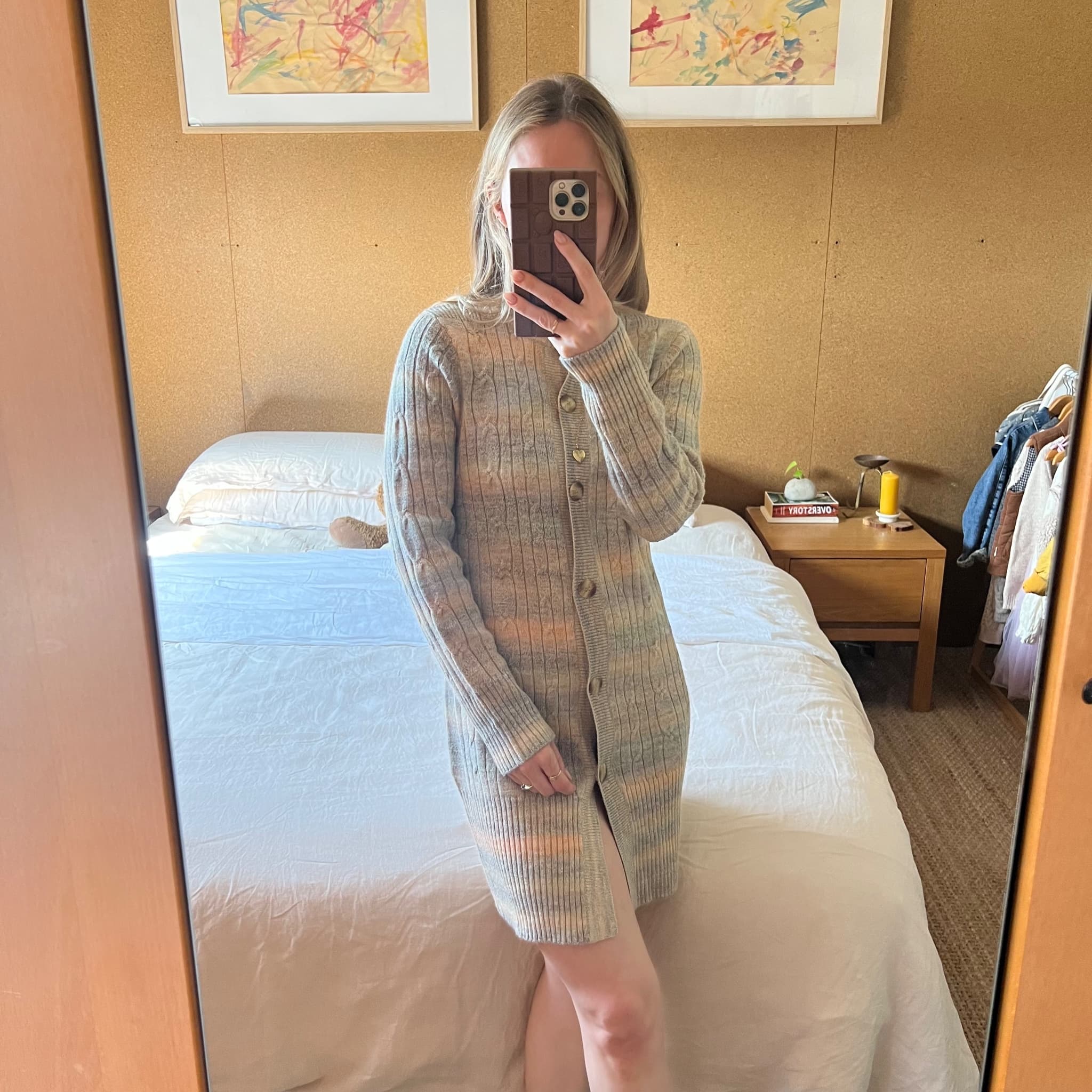 Zaket & Plover Multi-Colored Ribbed Knit Button-Down Cardigan — photo 2 of 9
