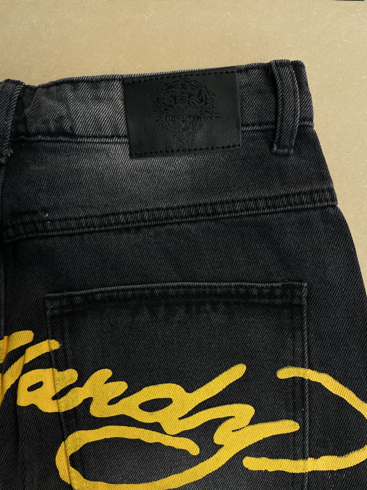 Ed Hardy X Urban Outfitters Washed Black Dragon Jeans W32 — photo 5 of 7