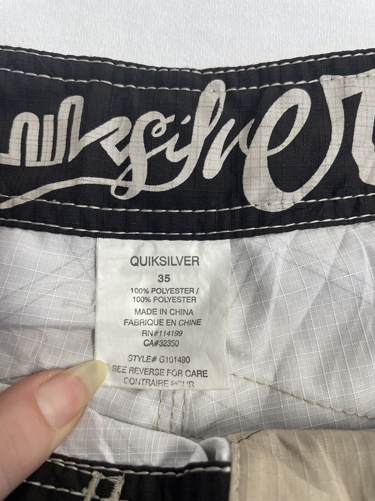Quiksilver Men's Plaid Board Shorts - Size 35 — photo 5 of 8