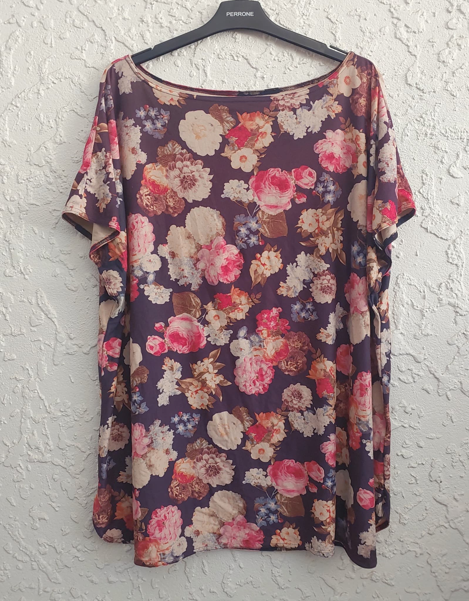 Angel Lace Floral Print Tunic Top, Multi-coloured, size M/L — photo 1 of 8