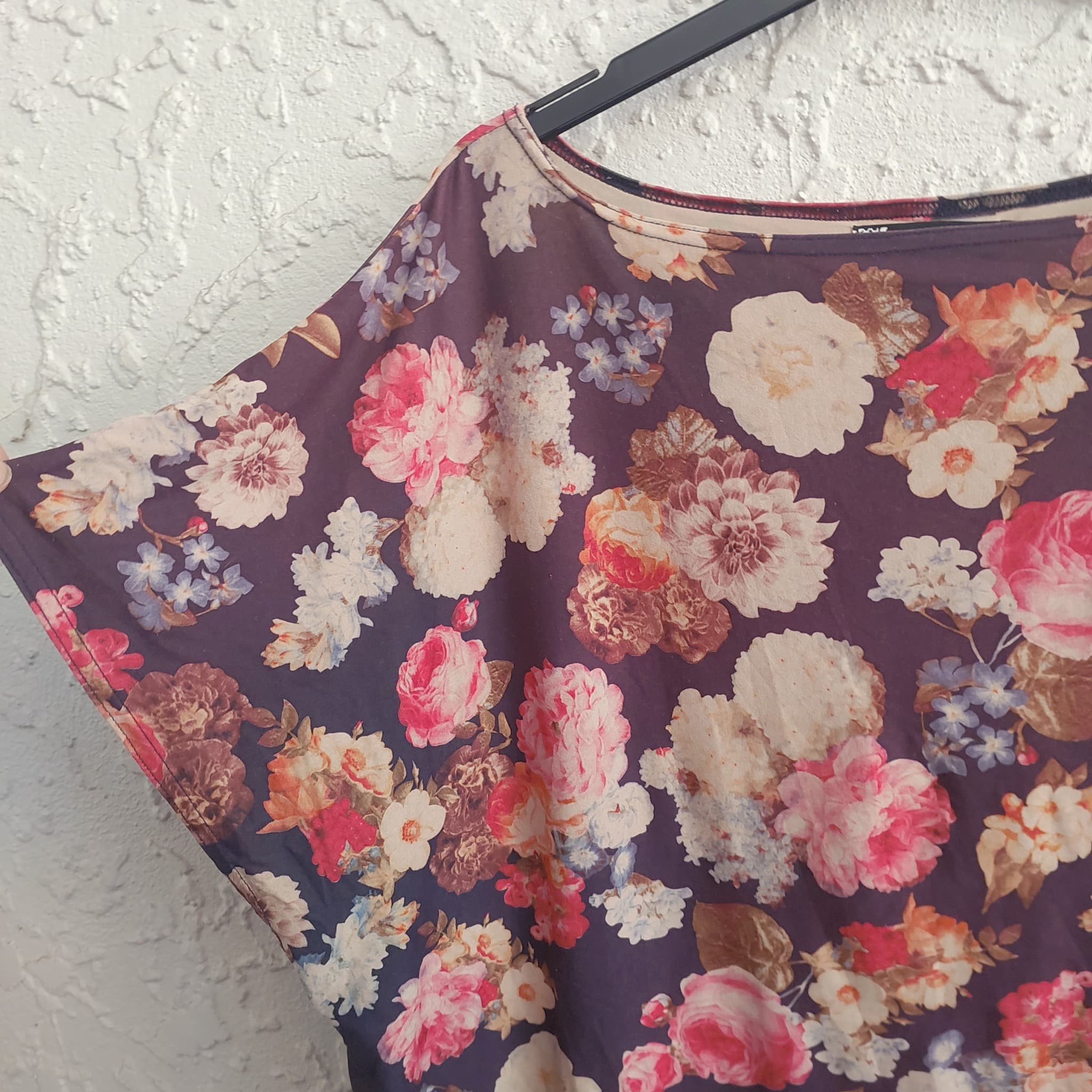 Angel Lace Floral Print Tunic Top, Multi-coloured, size M/L — photo 3 of 8