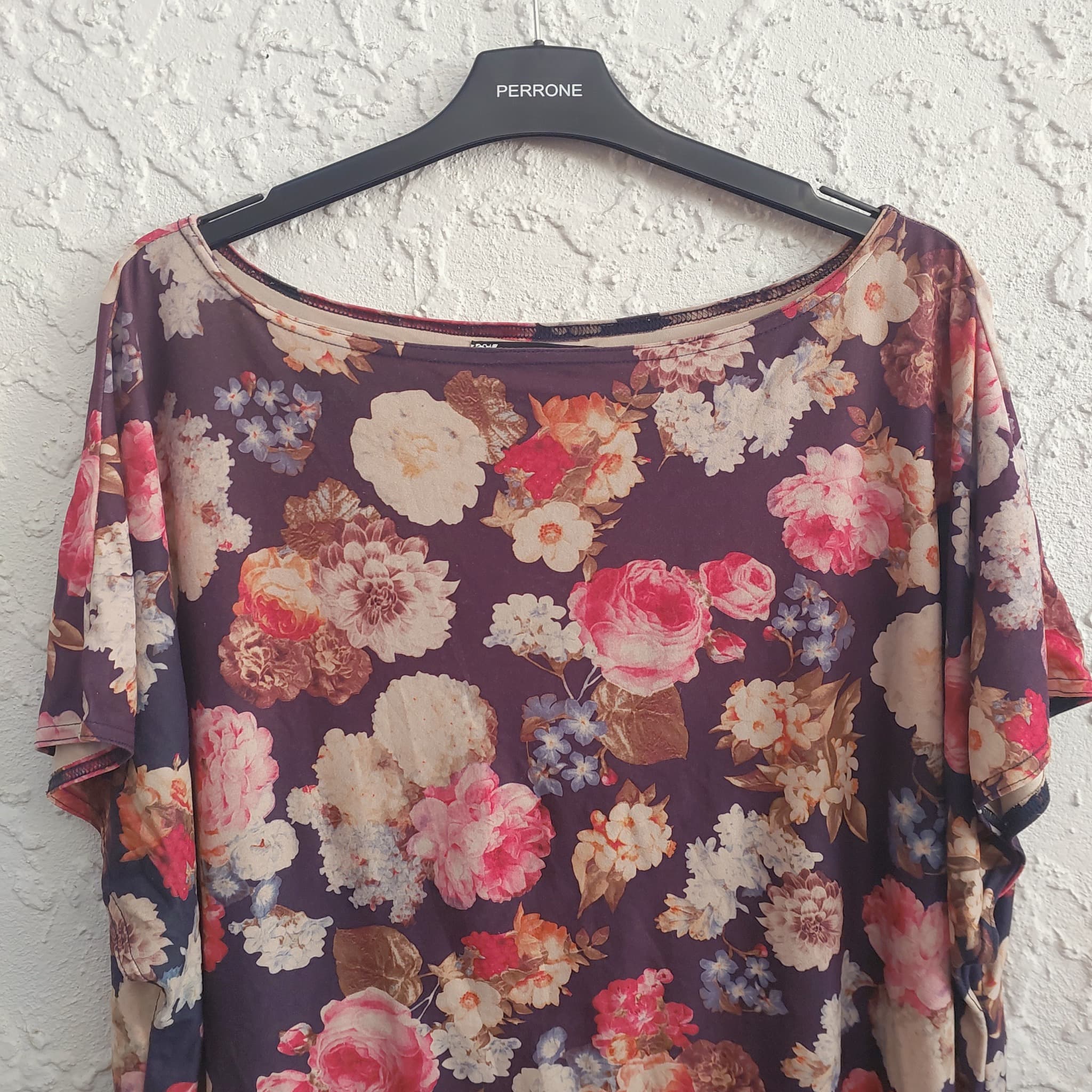 Angel Lace Floral Print Tunic Top, Multi-coloured, size M/L — photo 4 of 8