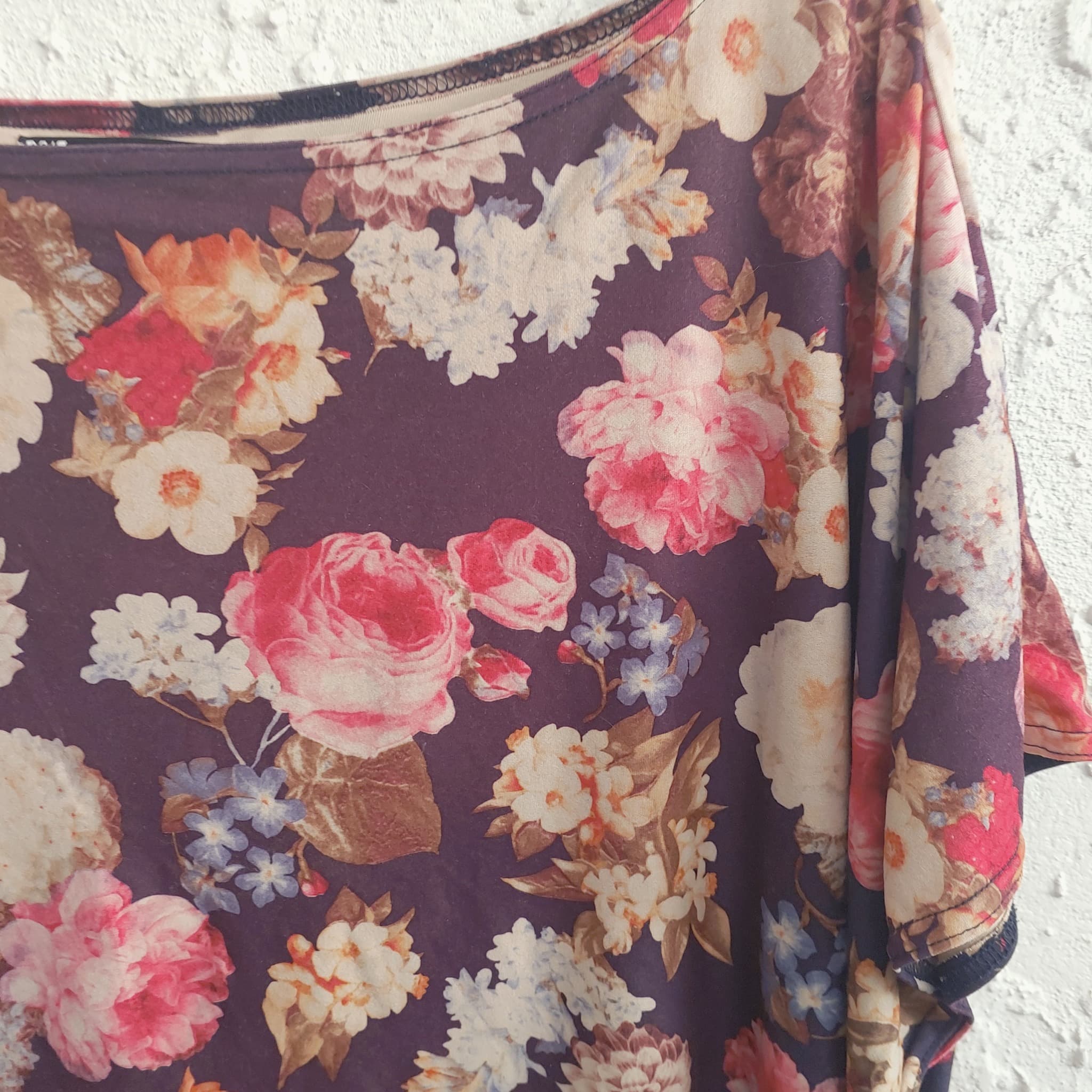 Angel Lace Floral Print Tunic Top, Multi-coloured, size M/L — photo 8 of 8