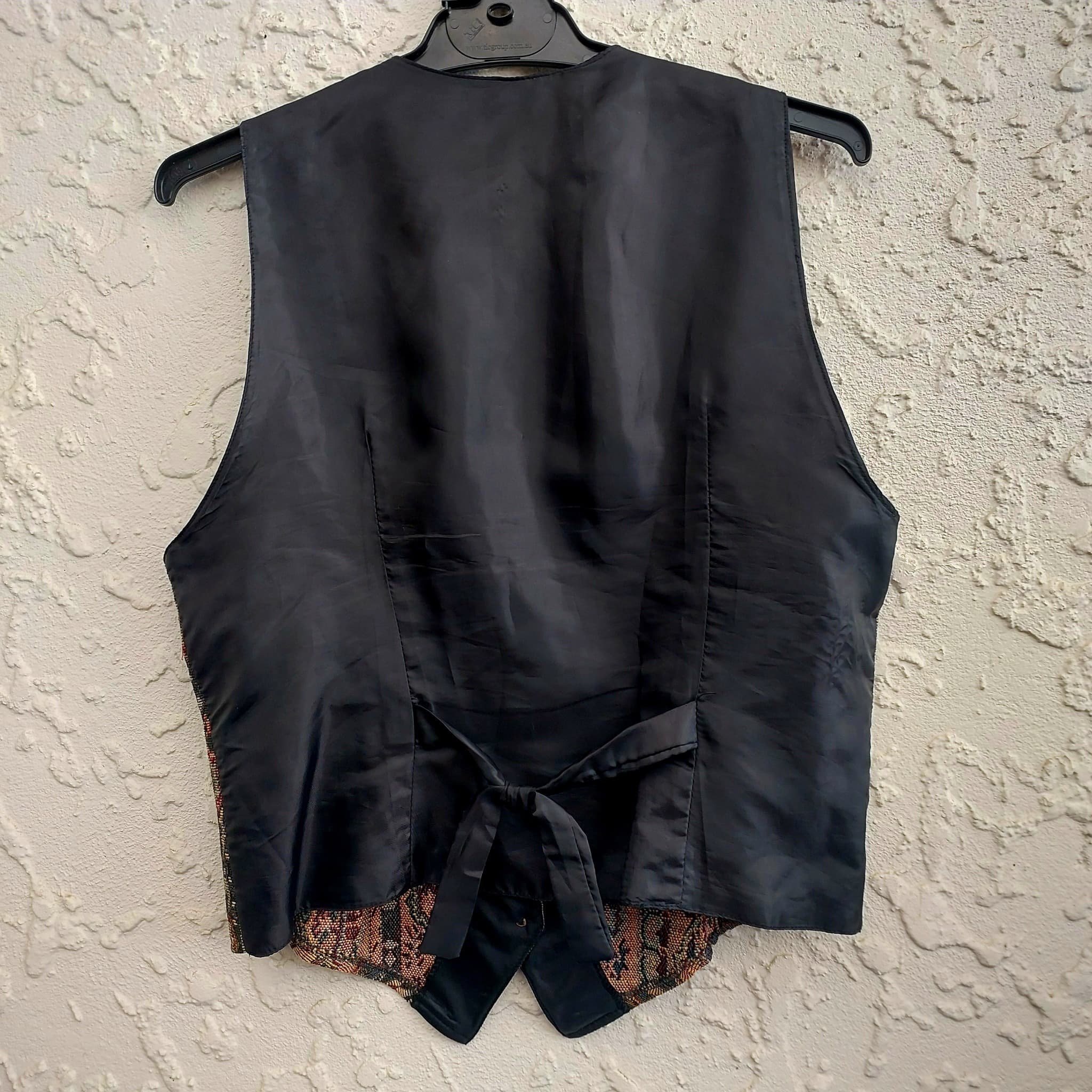 BLACK PEPPER Tapestry Waistcoat Vest, Floral Pattern, Size 10 — photo 3 of 9