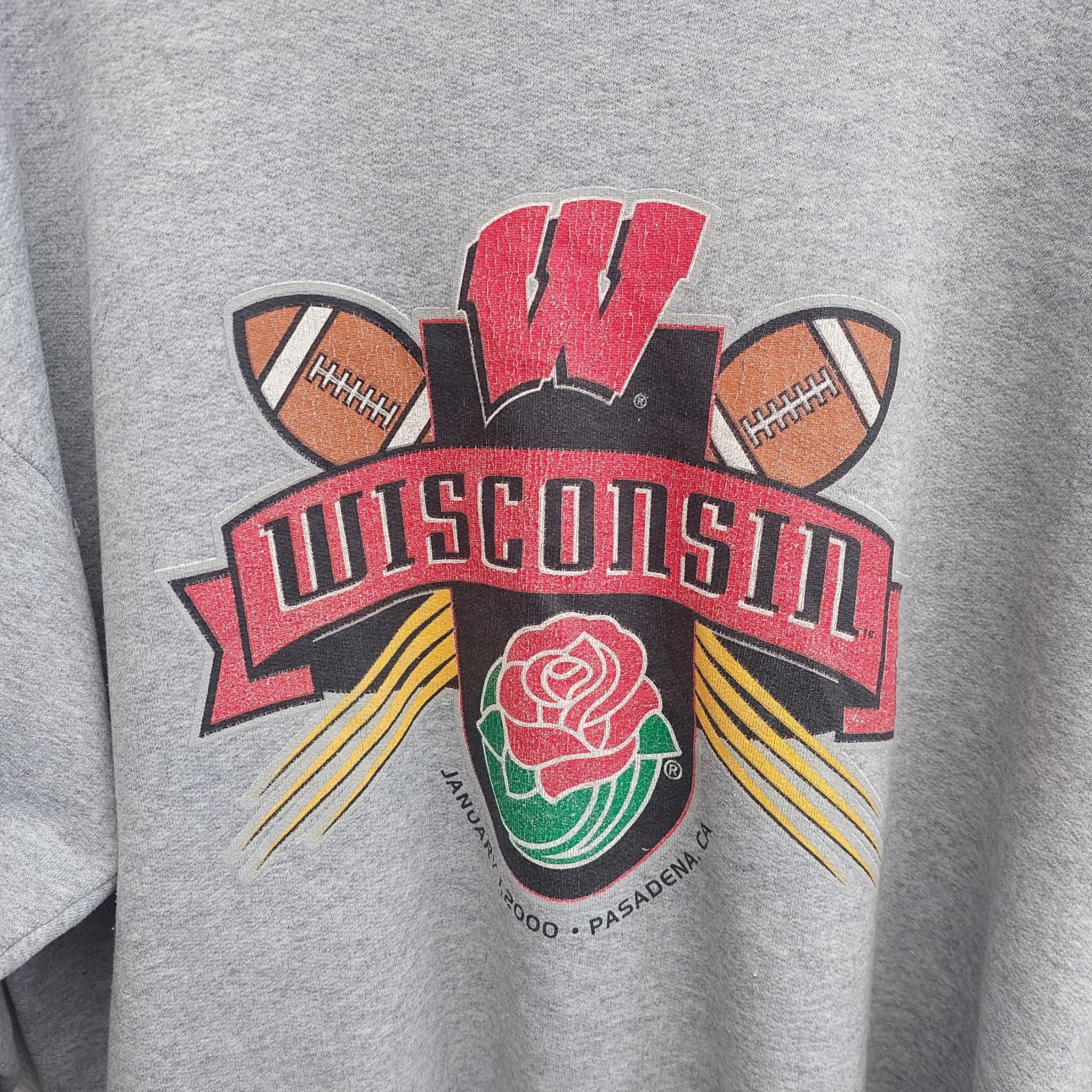 Champion Sweatshirt, 2000 Wisconsin Badgers Rose Bowl, size L — photo 3 of 10