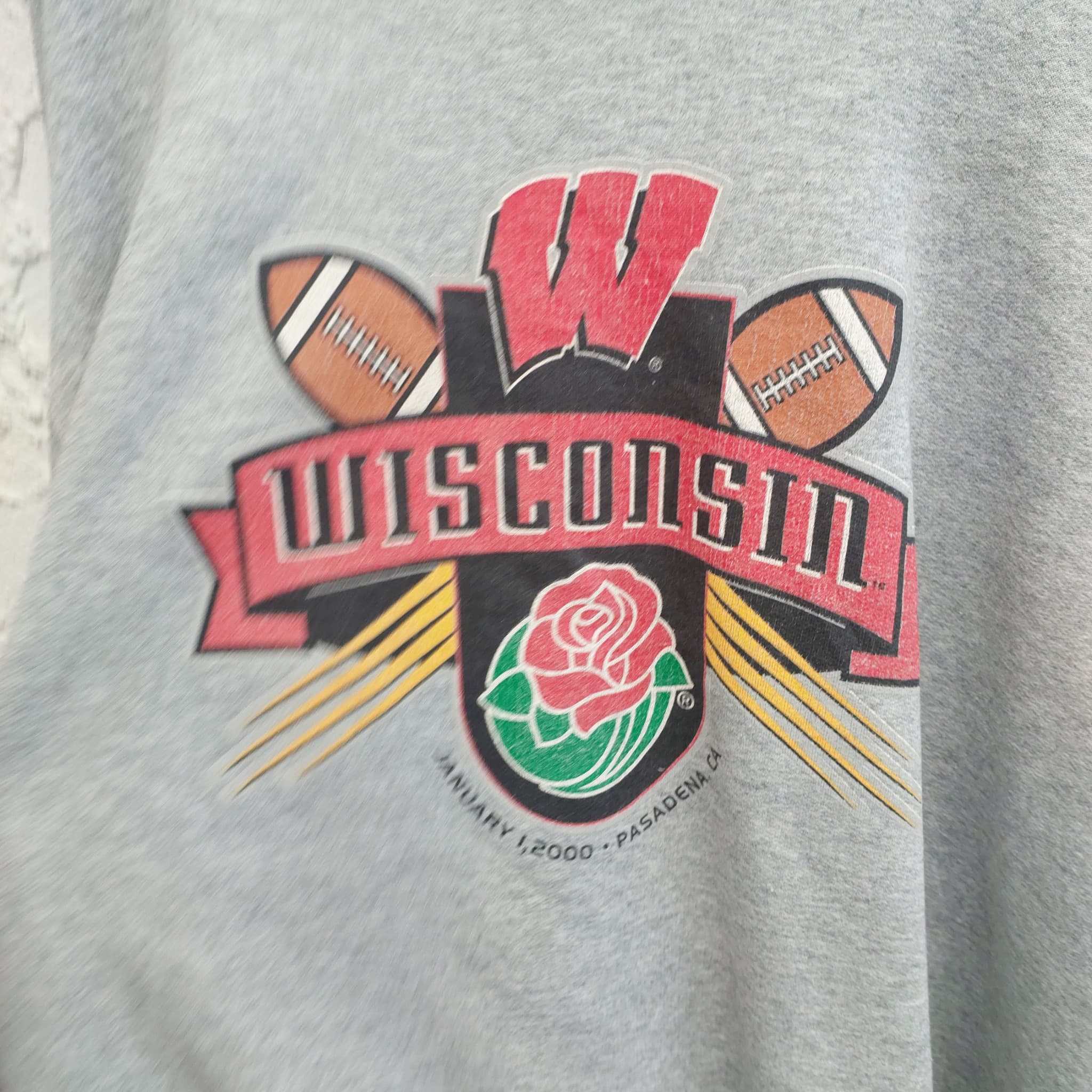 Champion Sweatshirt, 2000 Wisconsin Badgers Rose Bowl, size L — photo 7 of 10