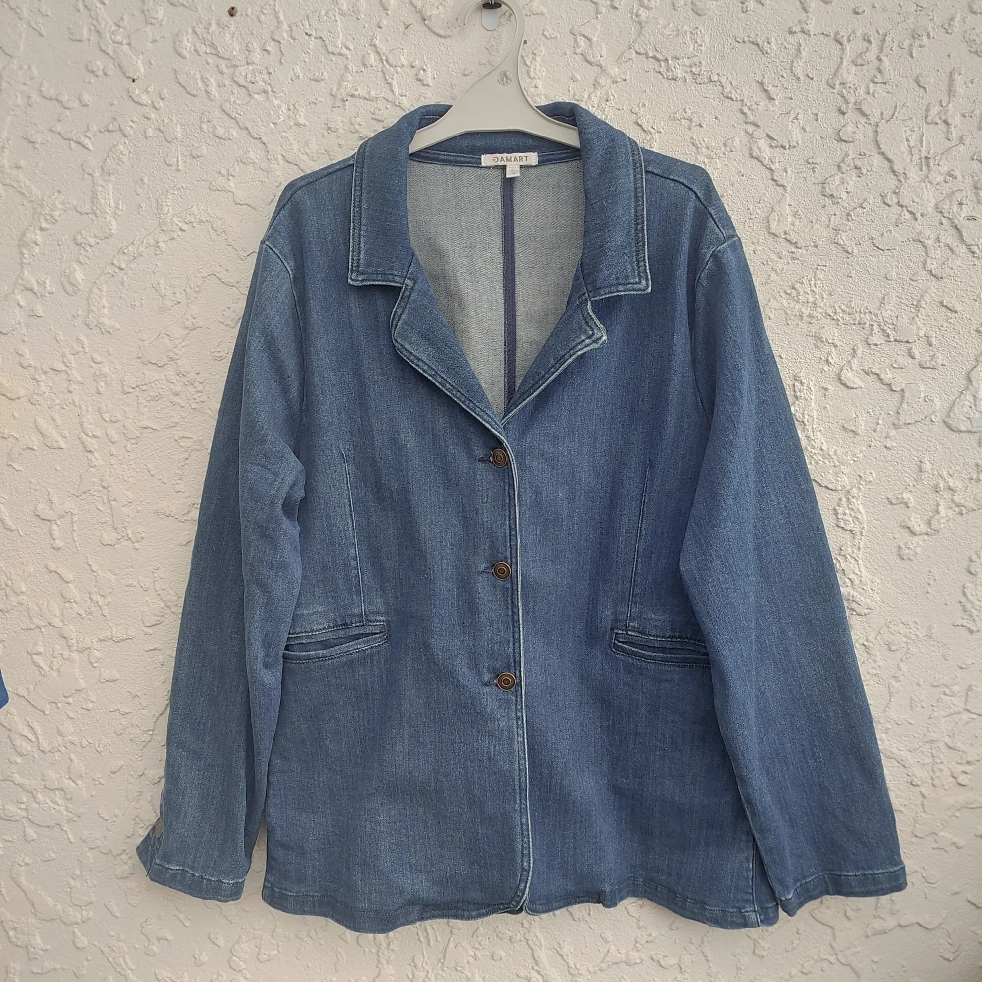 DAMART Denim Jacket, Blue, Size 16 — photo 1 of 10