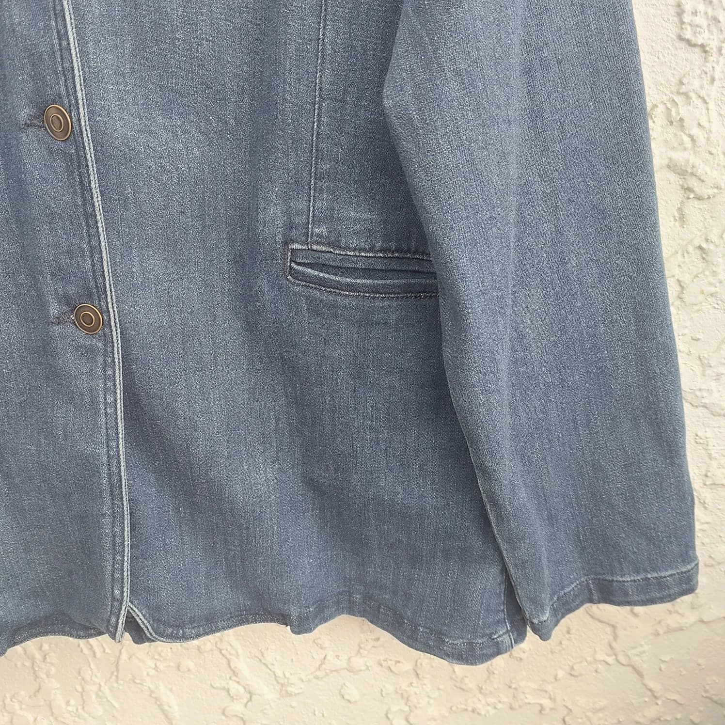 DAMART Denim Jacket, Blue, Size 16 — photo 8 of 10