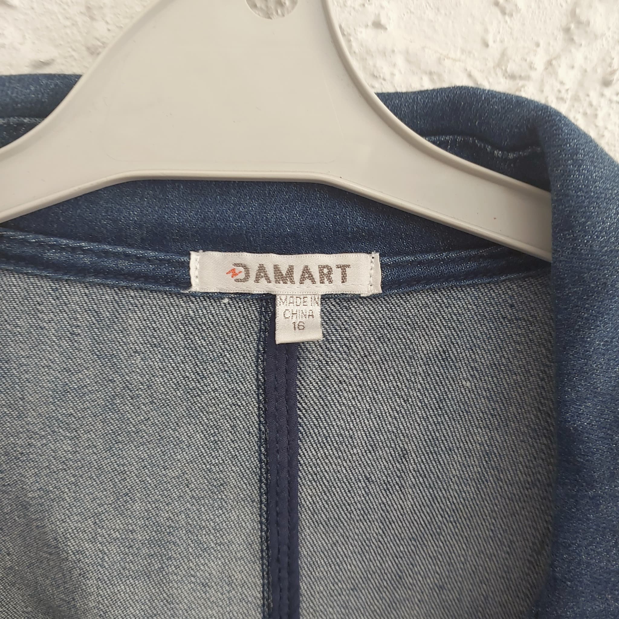 DAMART Denim Jacket, Blue, Size 16 — photo 4 of 10