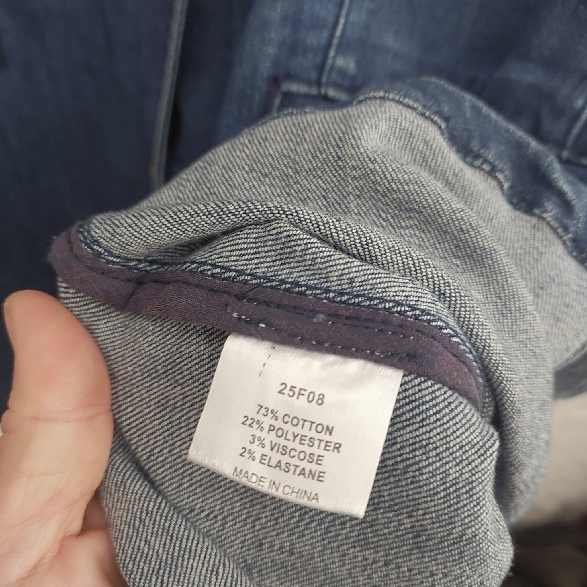 DAMART Denim Jacket, Blue, Size 16 — photo 5 of 10