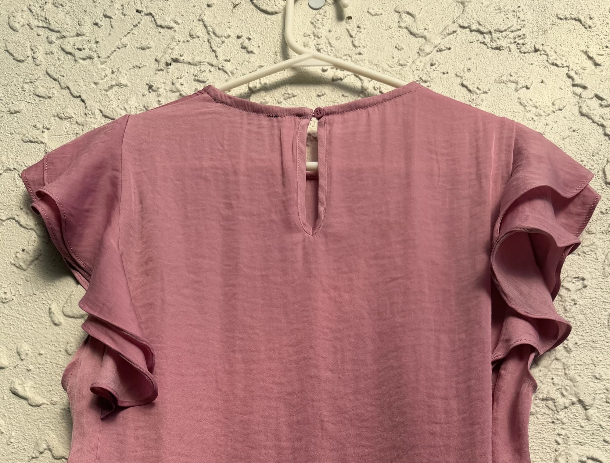 DECJUBA Pink Ruffle Sleeve Blouse, size M — photo 8 of 10