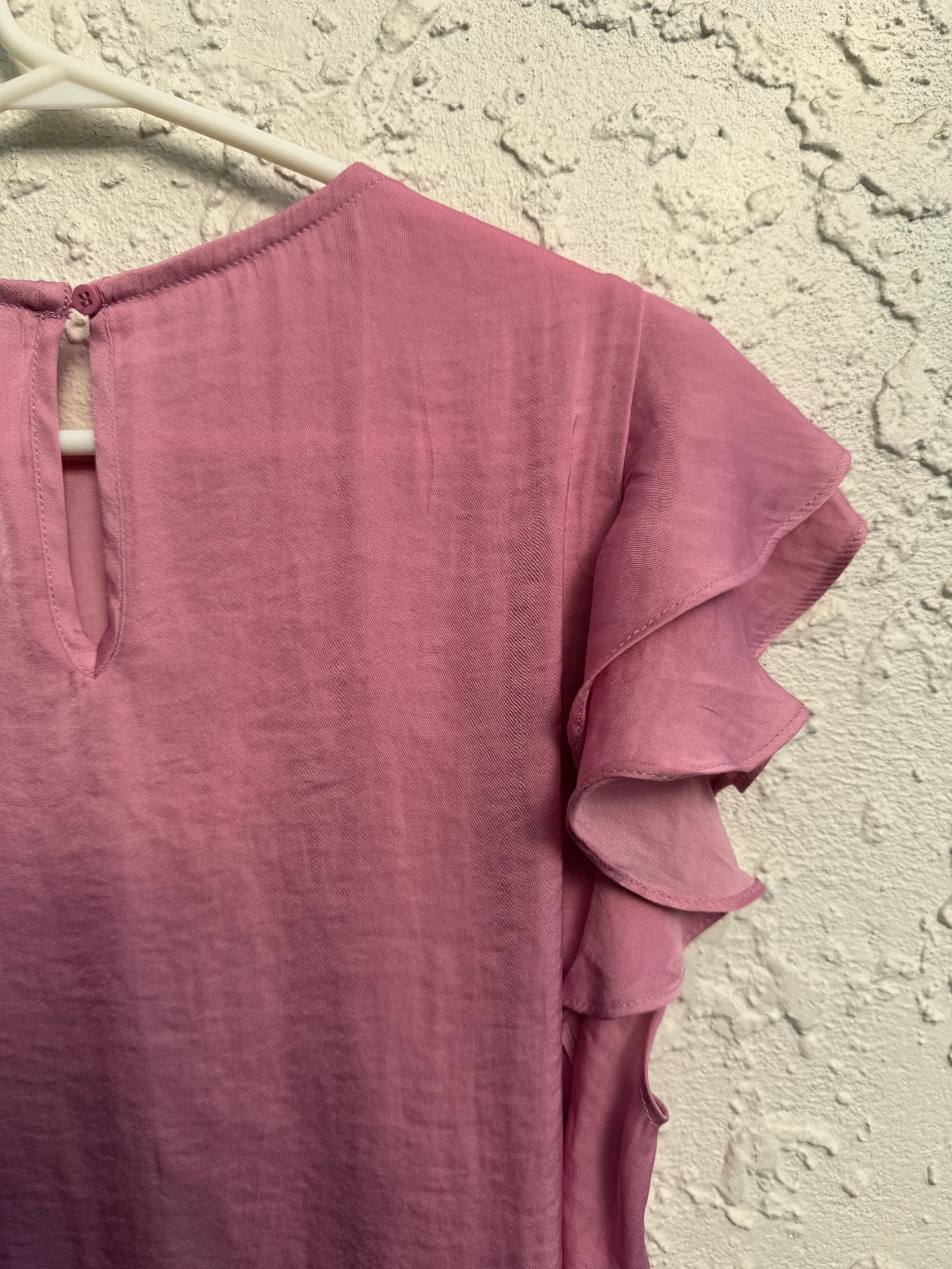 DECJUBA Pink Ruffle Sleeve Blouse, size M — photo 10 of 10