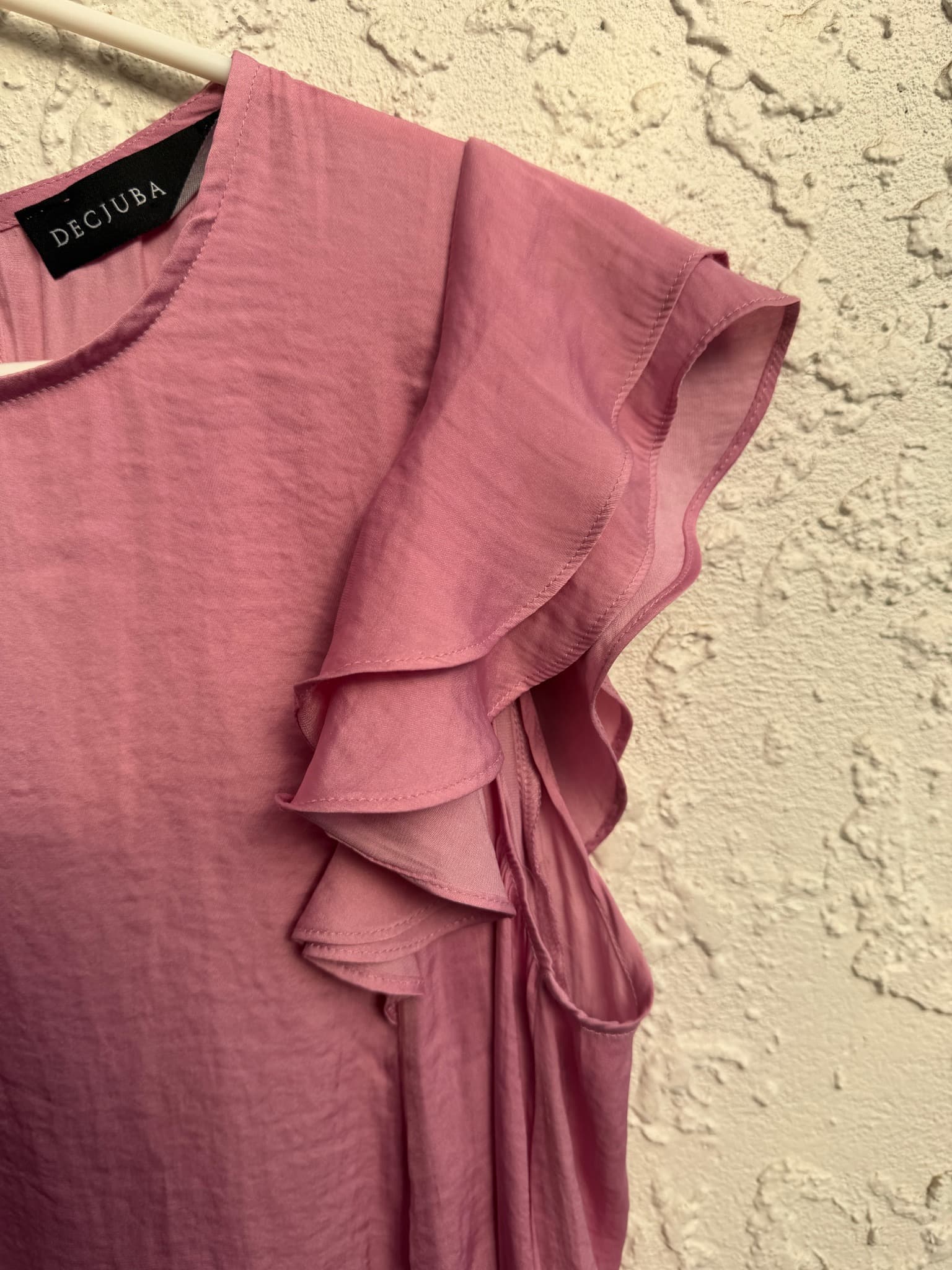 DECJUBA Pink Ruffle Sleeve Blouse, size M — photo 3 of 10