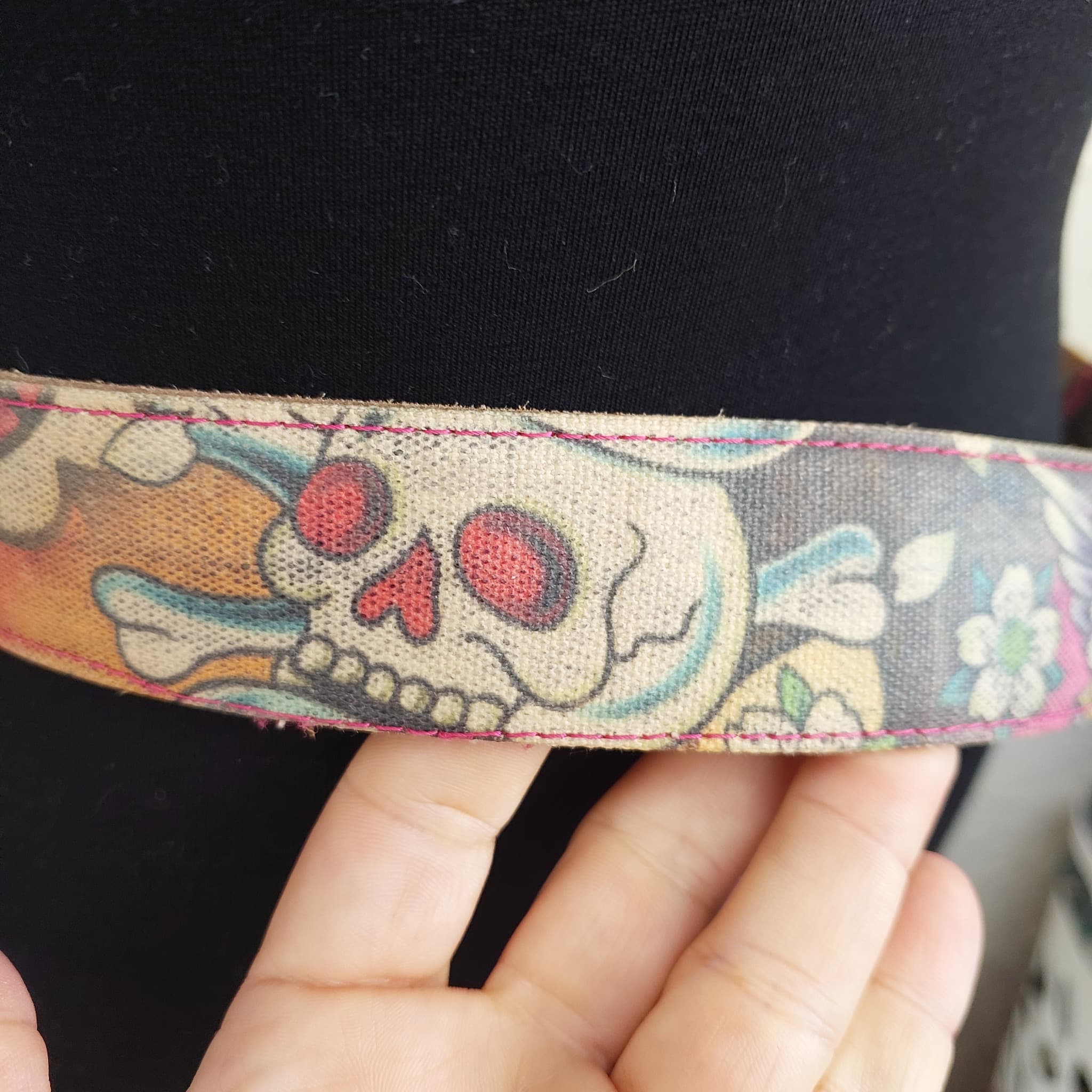 Ed Hardy Belt, Floral Skull Print, Size M — photo 4 of 9