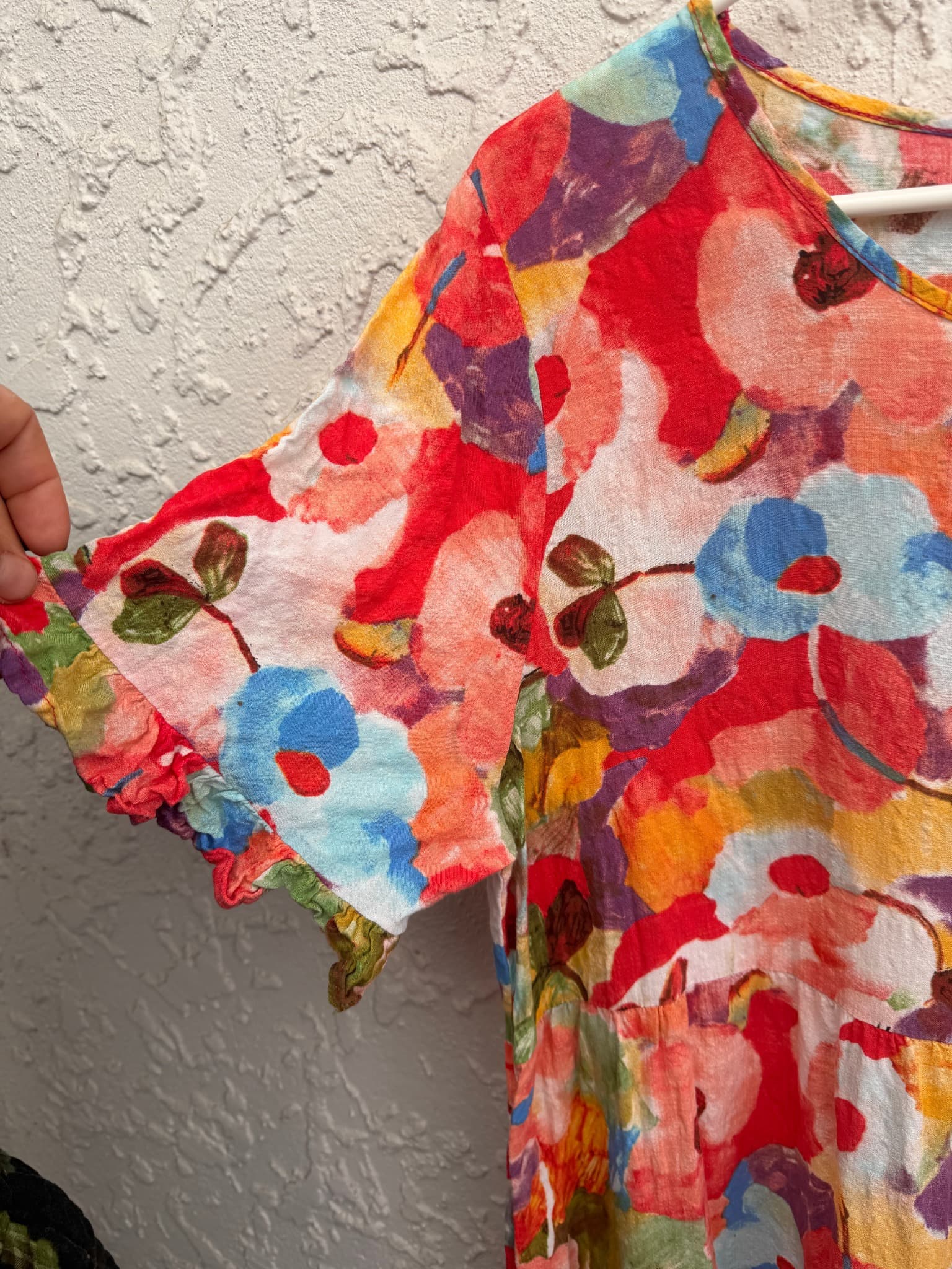 Glam New Zealand Floral Tiered Cotton Dress, Multi-Colour, Size XL — photo 3 of 10