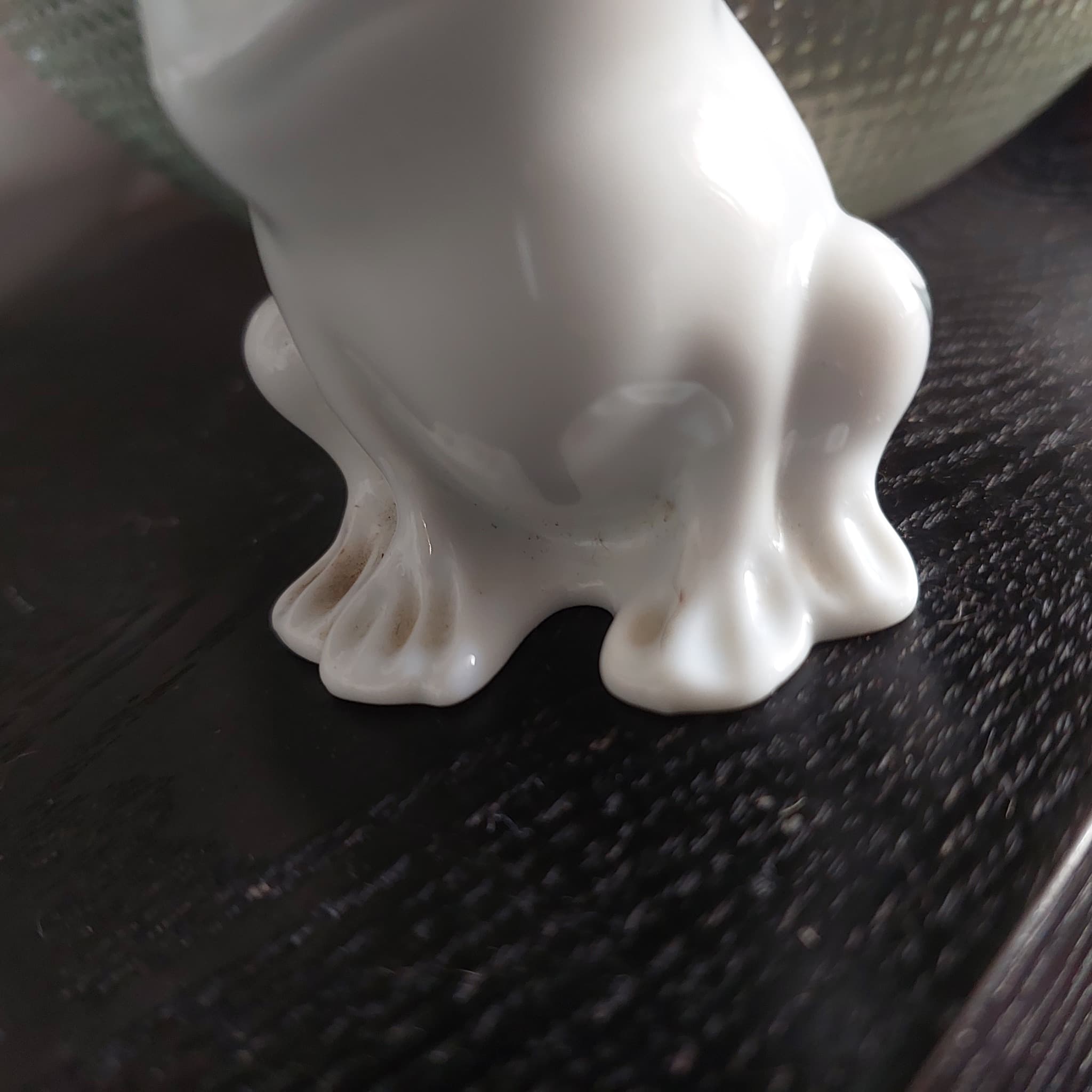 Highbank Ceramic Frog Figurine, White with Black Markings, Scotland — photo 6 of 7
