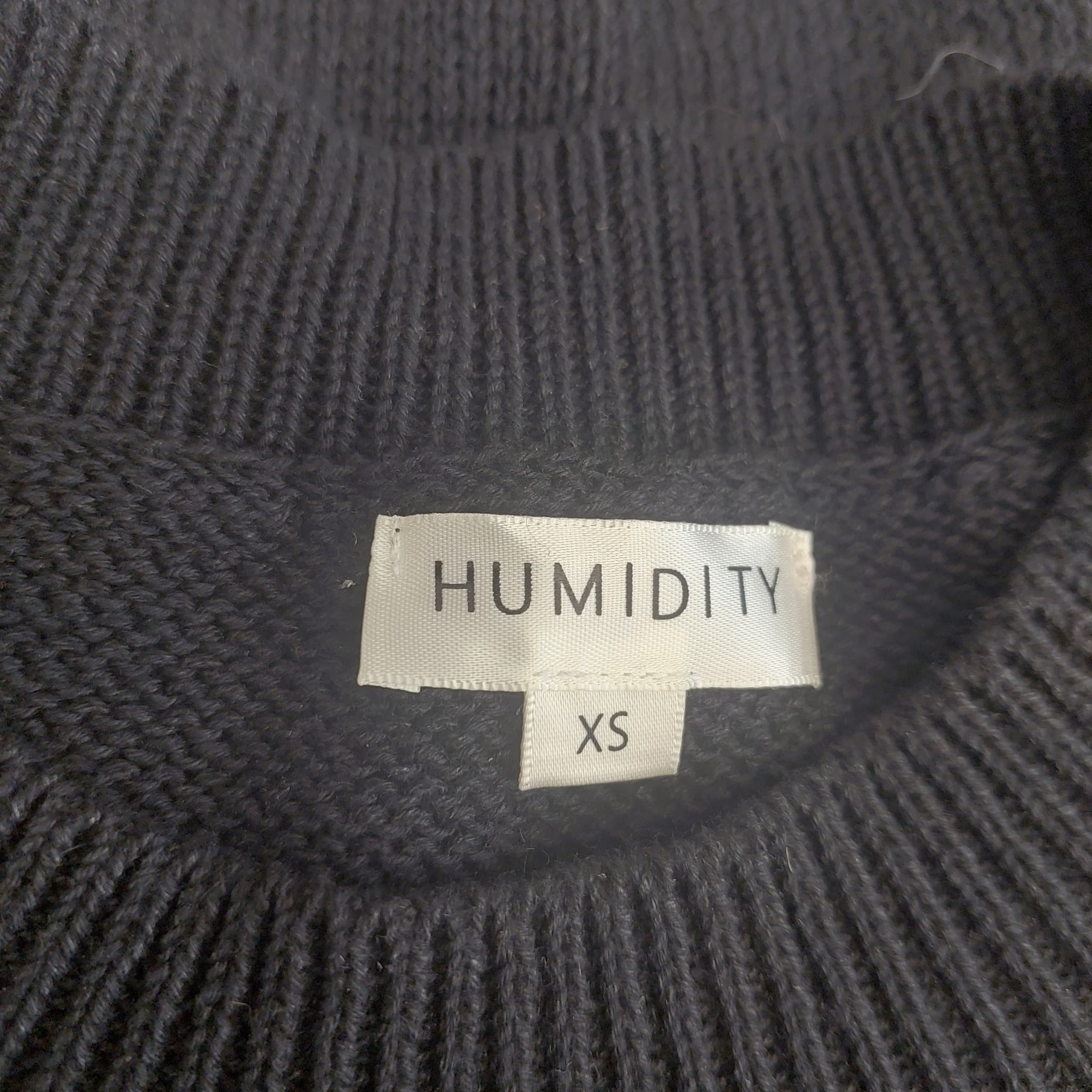 HUMIDITY Sleeveless Knit Sweater Vest, Black, Size XS — photo 3 of 10