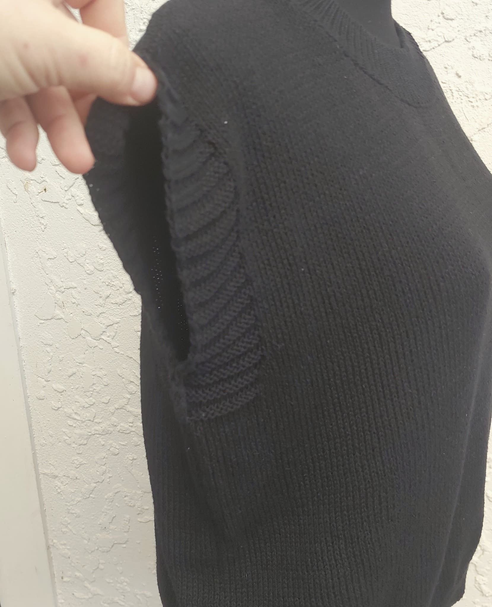 HUMIDITY Sleeveless Knit Sweater Vest, Black, Size XS — photo 5 of 10