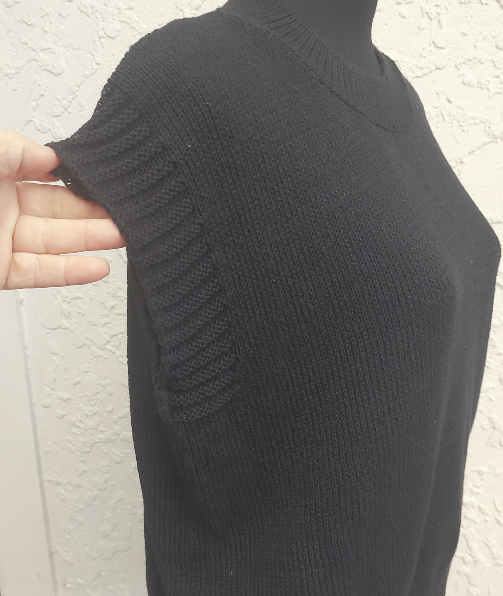 HUMIDITY Sleeveless Knit Sweater Vest, Black, Size XS — photo 7 of 10
