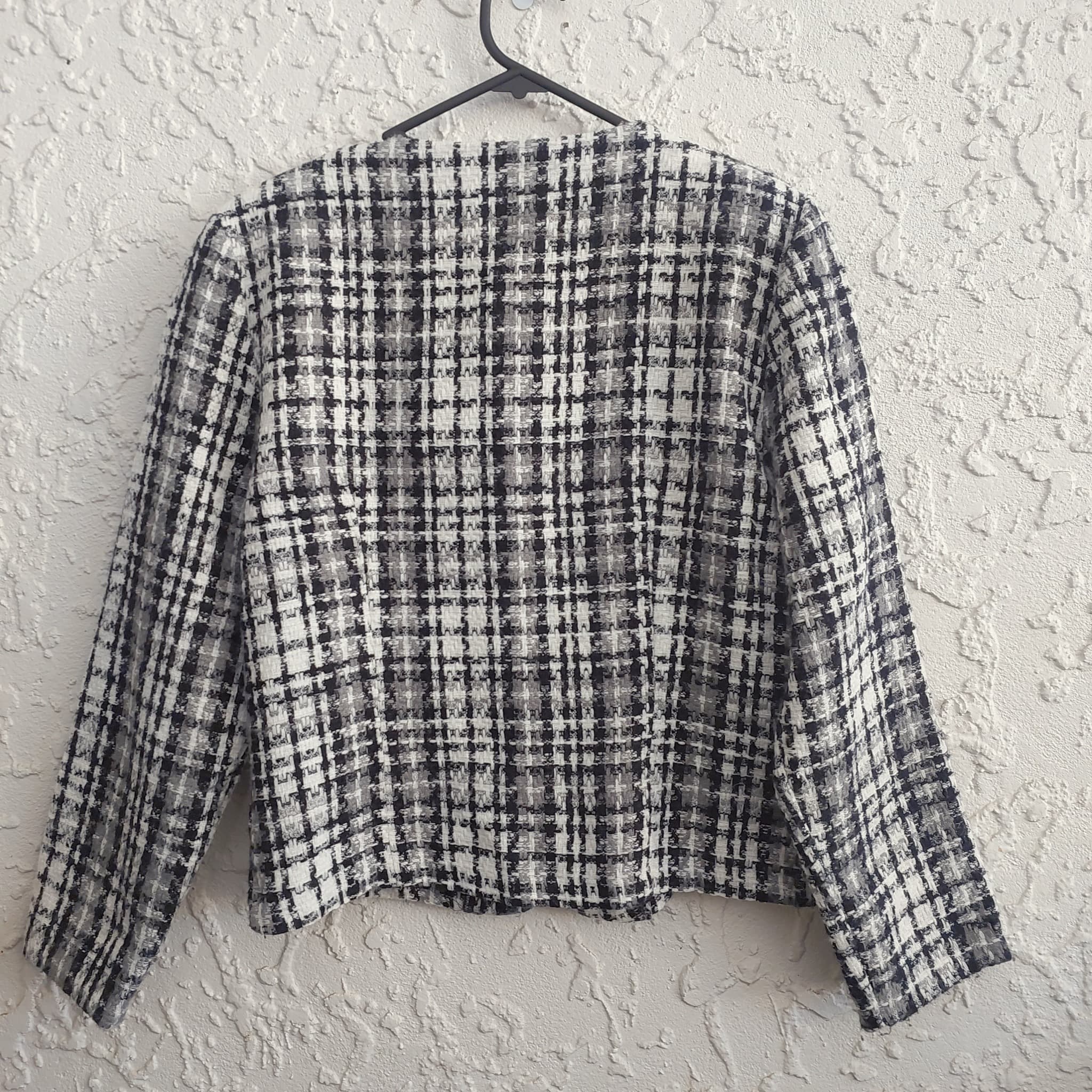 Impressions Tweed Jacket, Black and White, Size 12 — photo 2 of 9