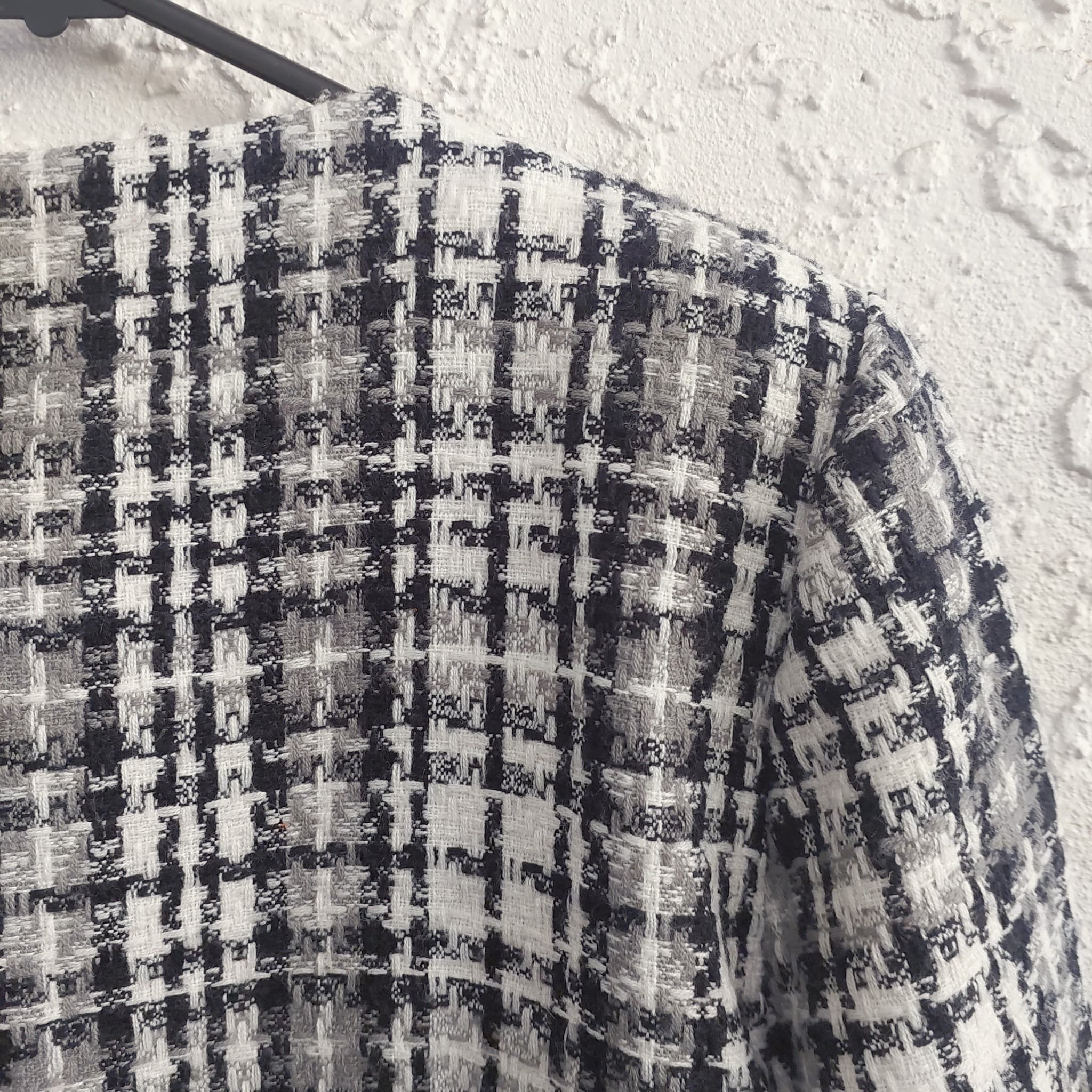 Impressions Tweed Jacket, Black and White, Size 12 — photo 8 of 9