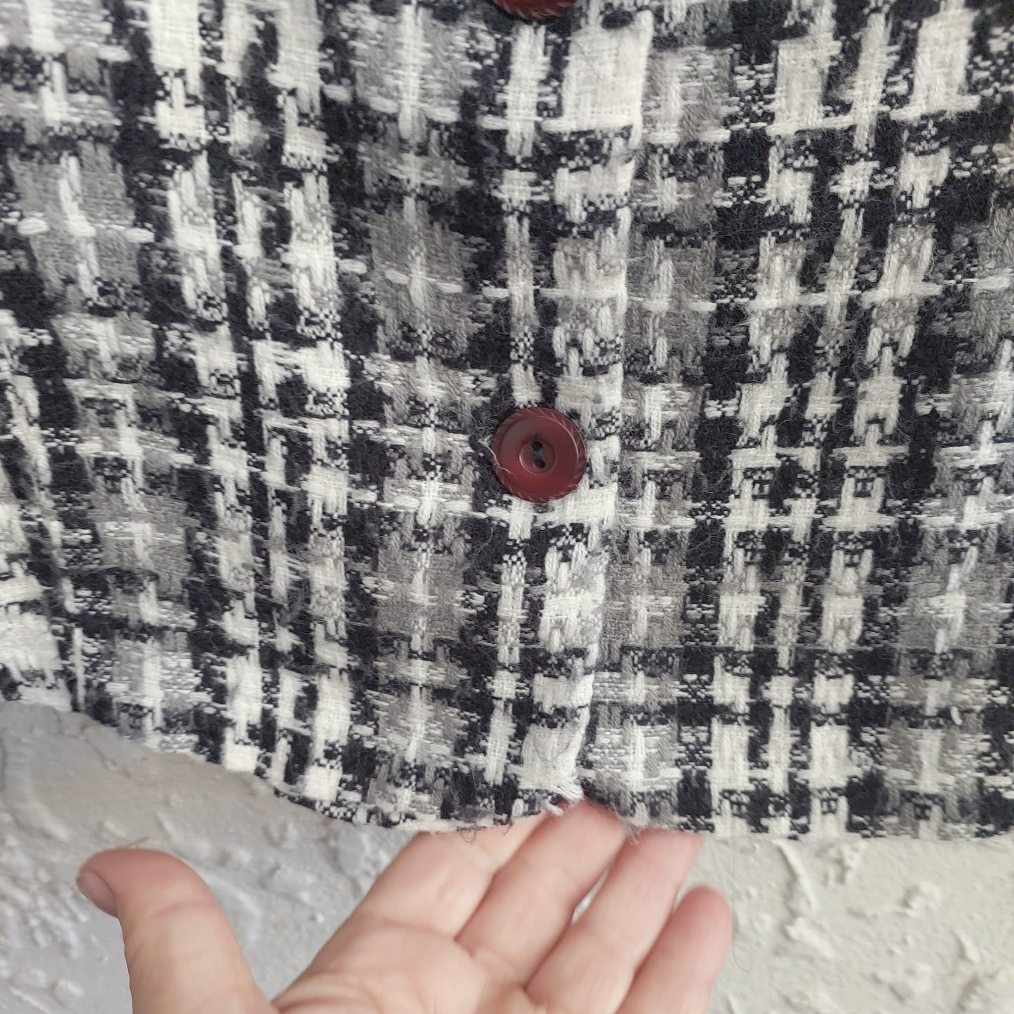 Impressions Tweed Jacket, Black and White, Size 12 — photo 9 of 9