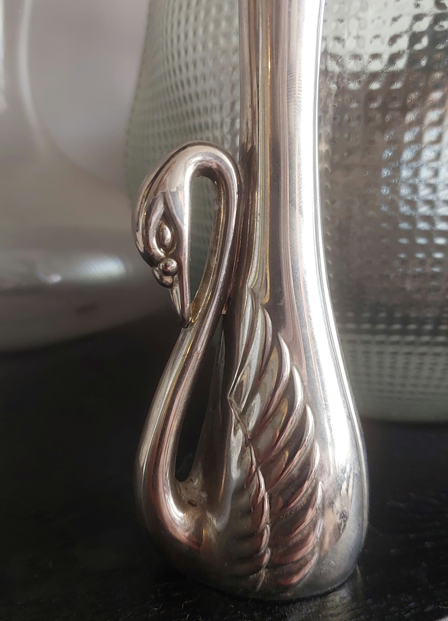 La Koufeto Silver Plated Swan Bud Vase, Vintage — photo 5 of 6