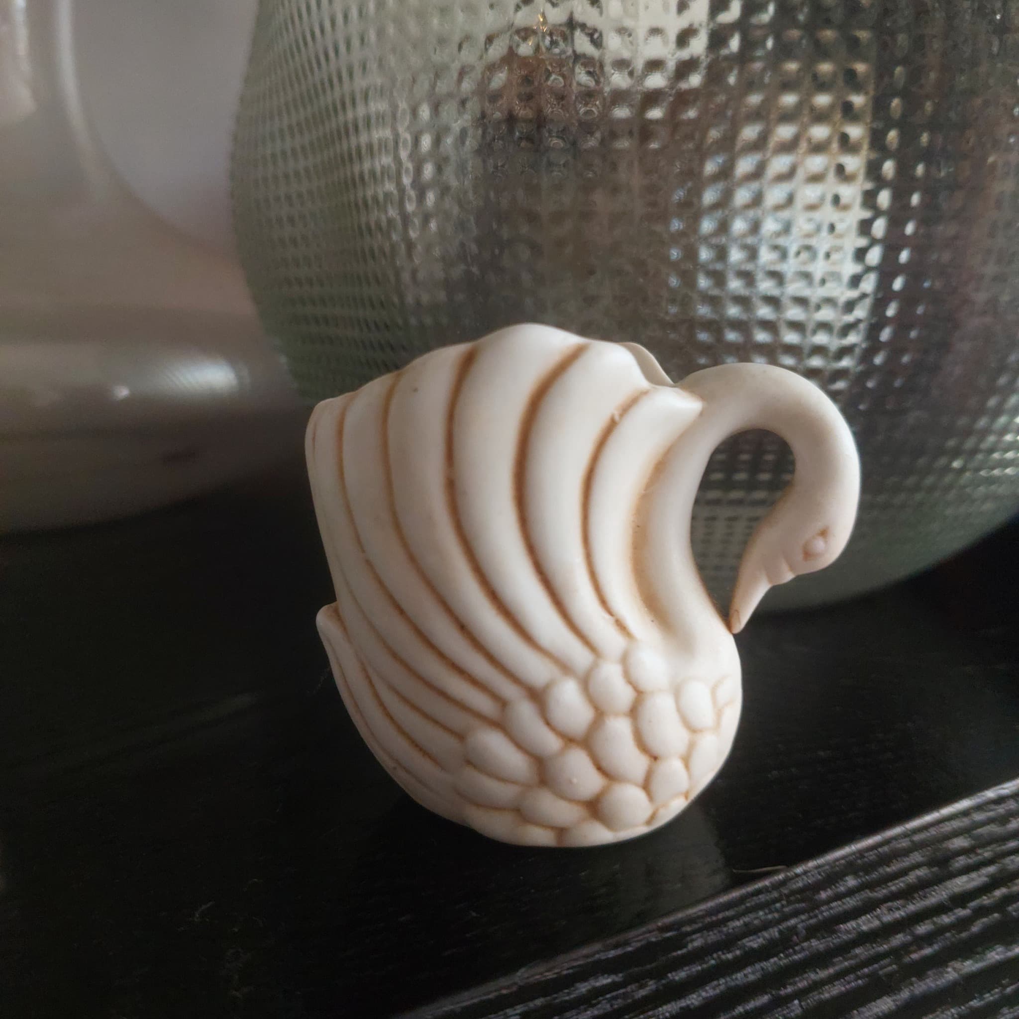 Lefton's Ceramic Swan Creamer Pitcher, Vintage, White — photo 2 of 6