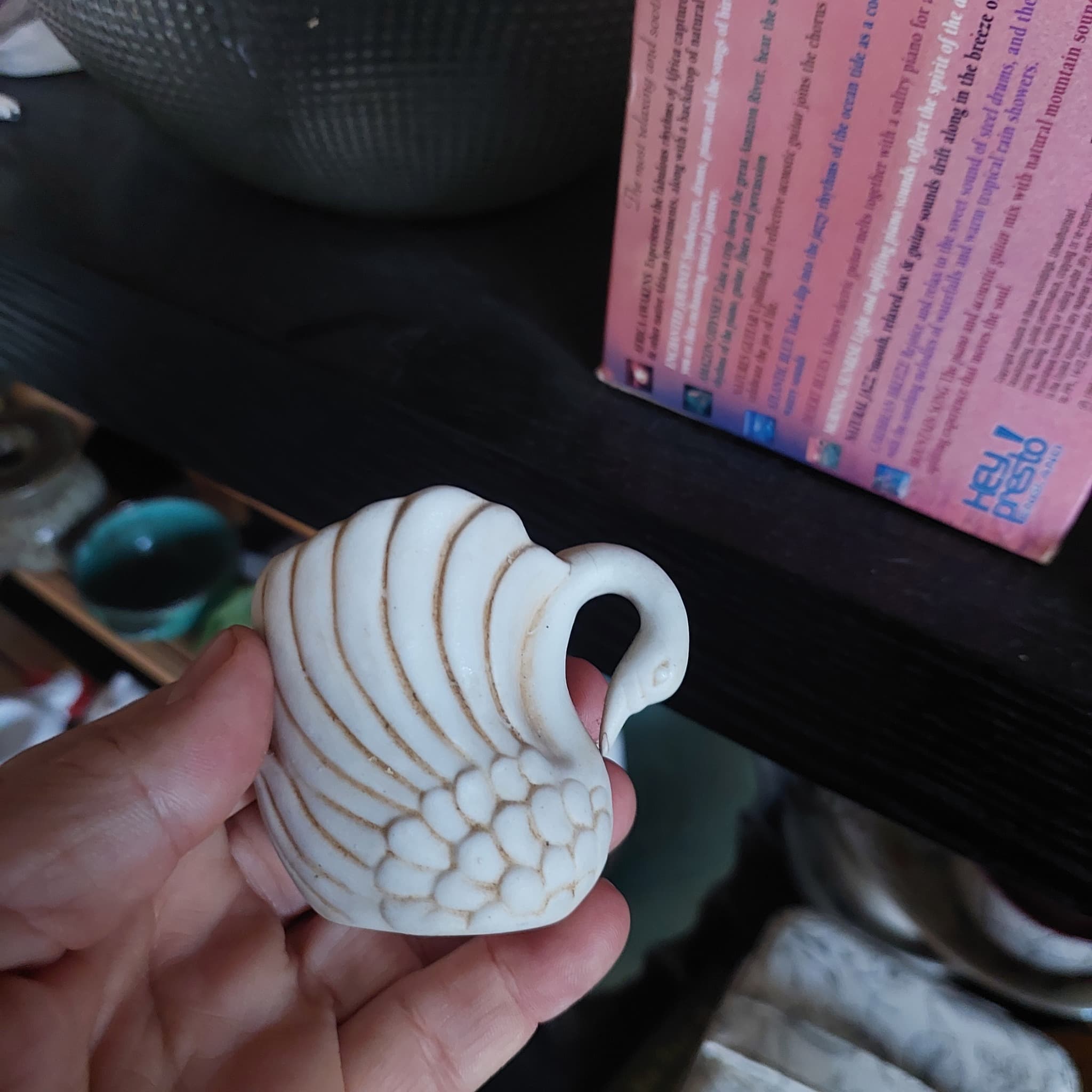 Lefton's Ceramic Swan Creamer Pitcher, Vintage, White — photo 4 of 6